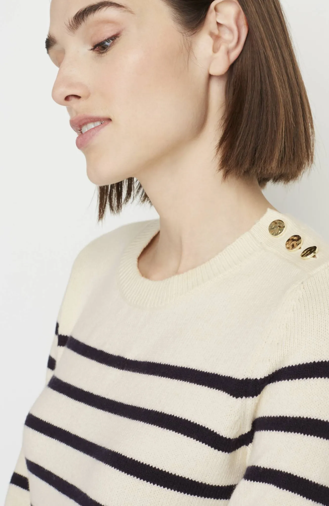 J.Jill Buttoned-Shoulder Pullover Sweater Online
