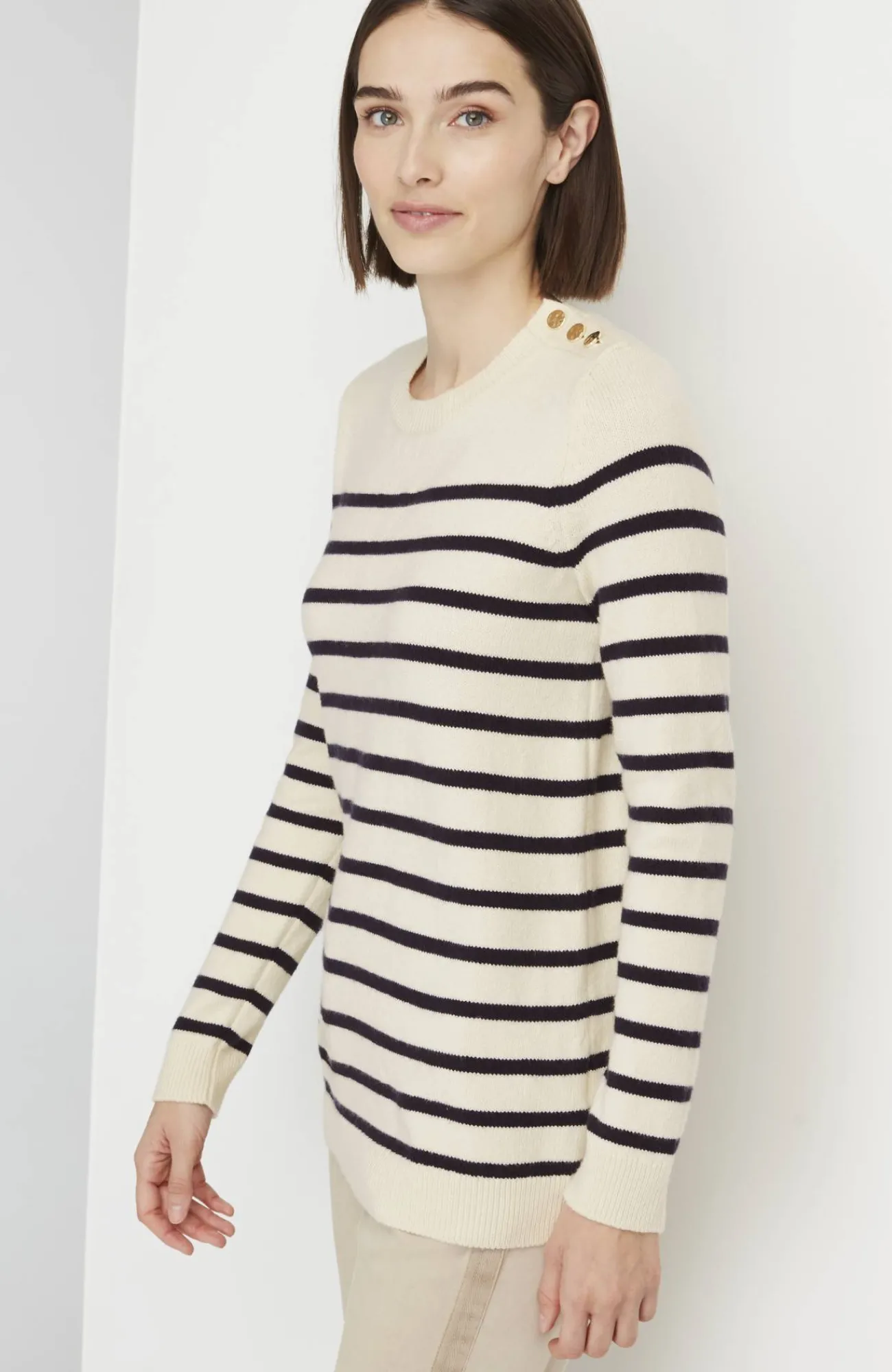 J.Jill Buttoned-Shoulder Pullover Sweater Online