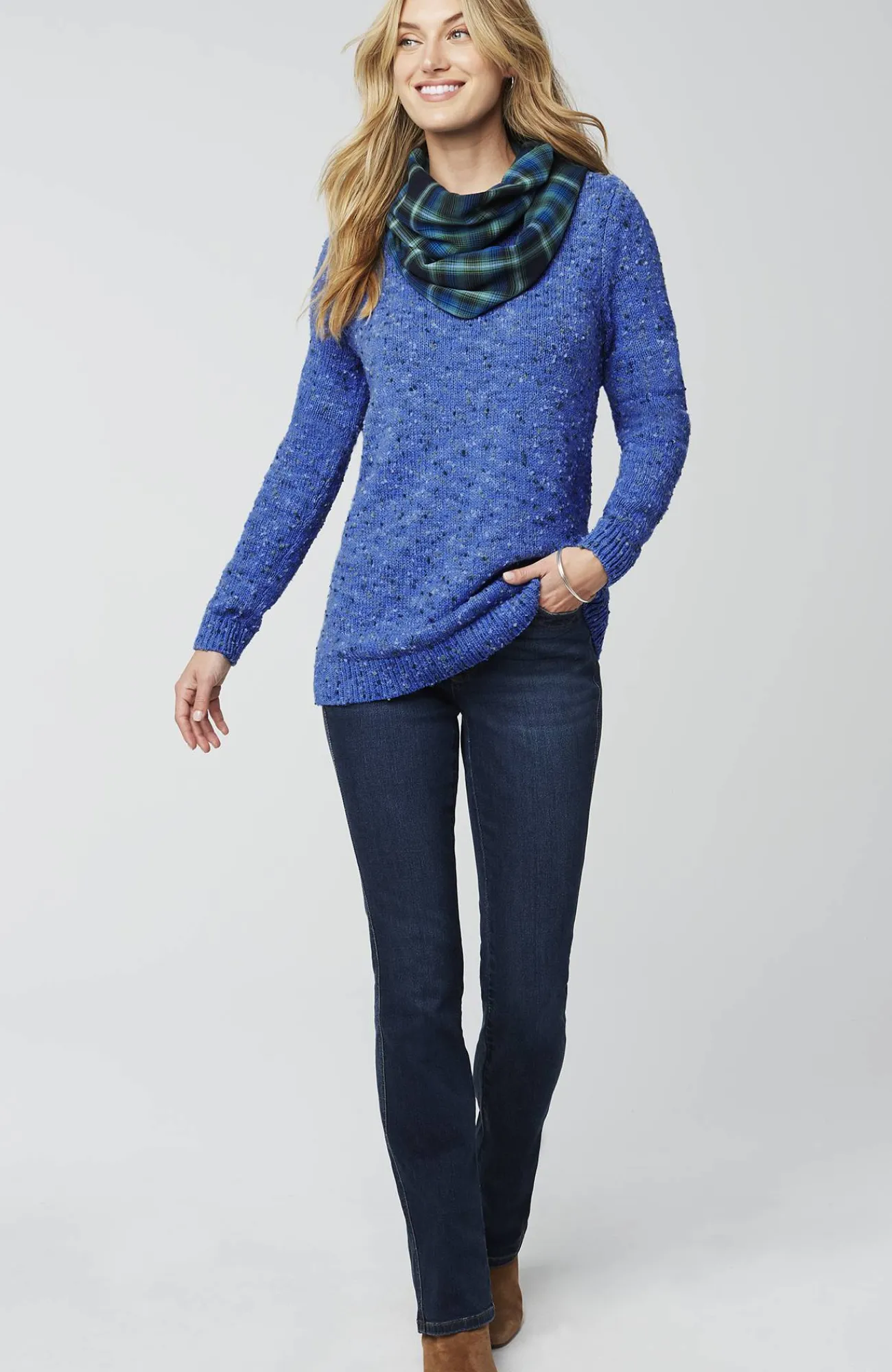 J.Jill Buttoned-Shoulder Pullover Sweater Online