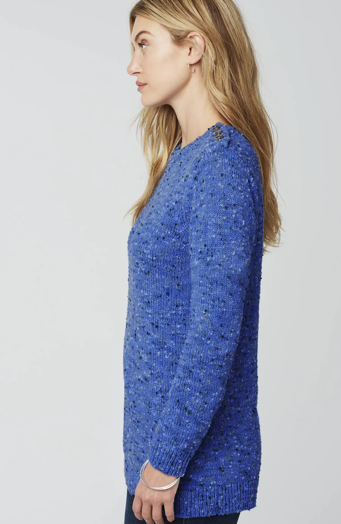 J.Jill Buttoned-Shoulder Pullover Sweater Online