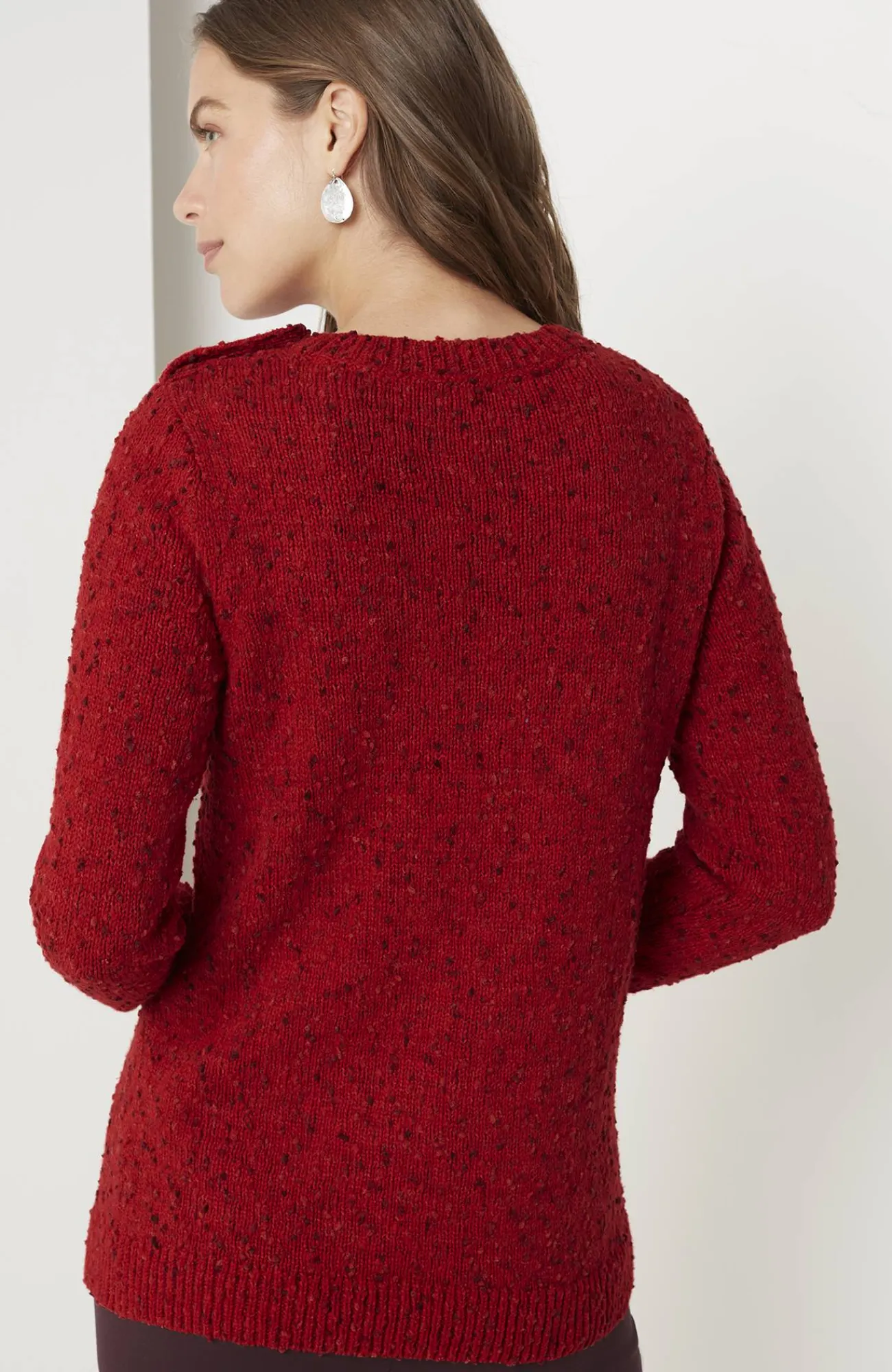 J.Jill Buttoned-Shoulder Pullover Sweater Online