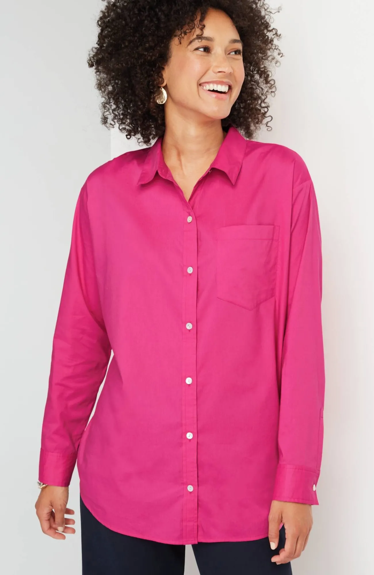 J.Jill Button-Front Relaxed Tunic Cheap