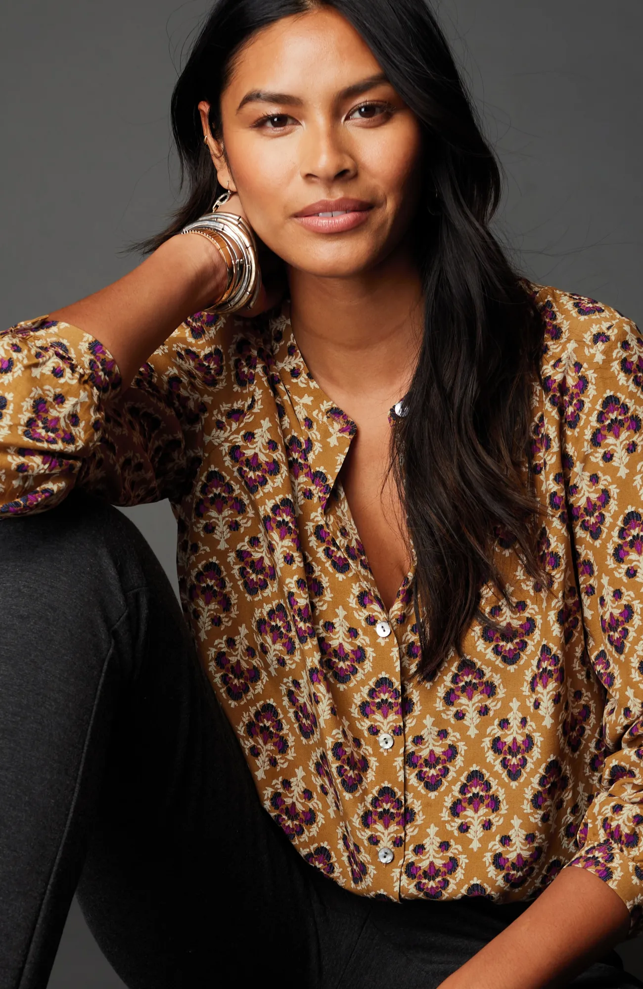 J.Jill Button-Front Top Store