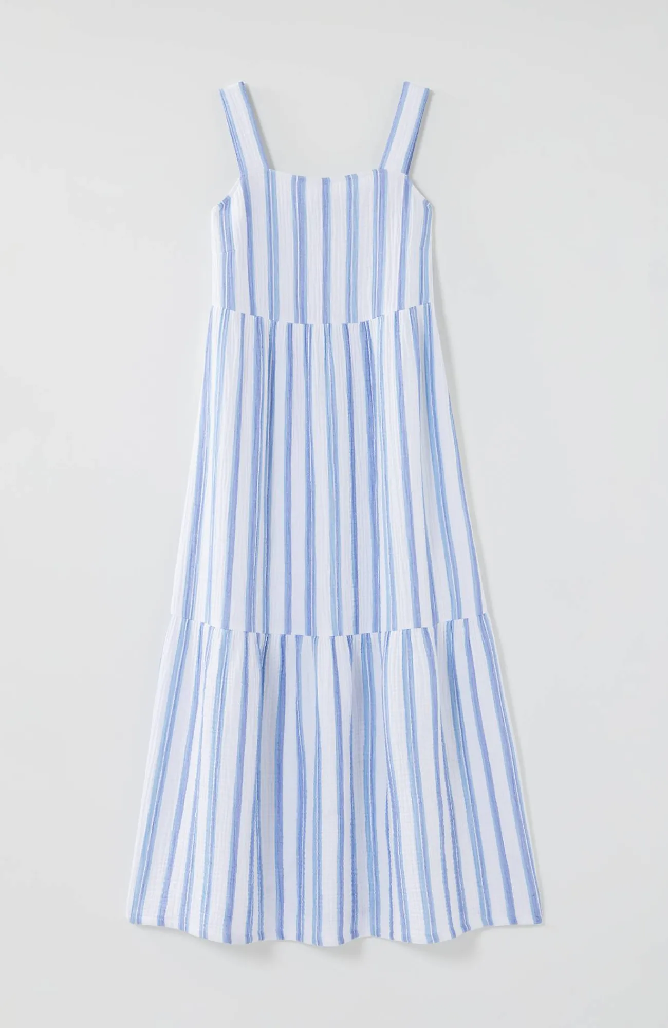 J.Jill Cabana-Striped Midi Dress White Multi Flash Sale