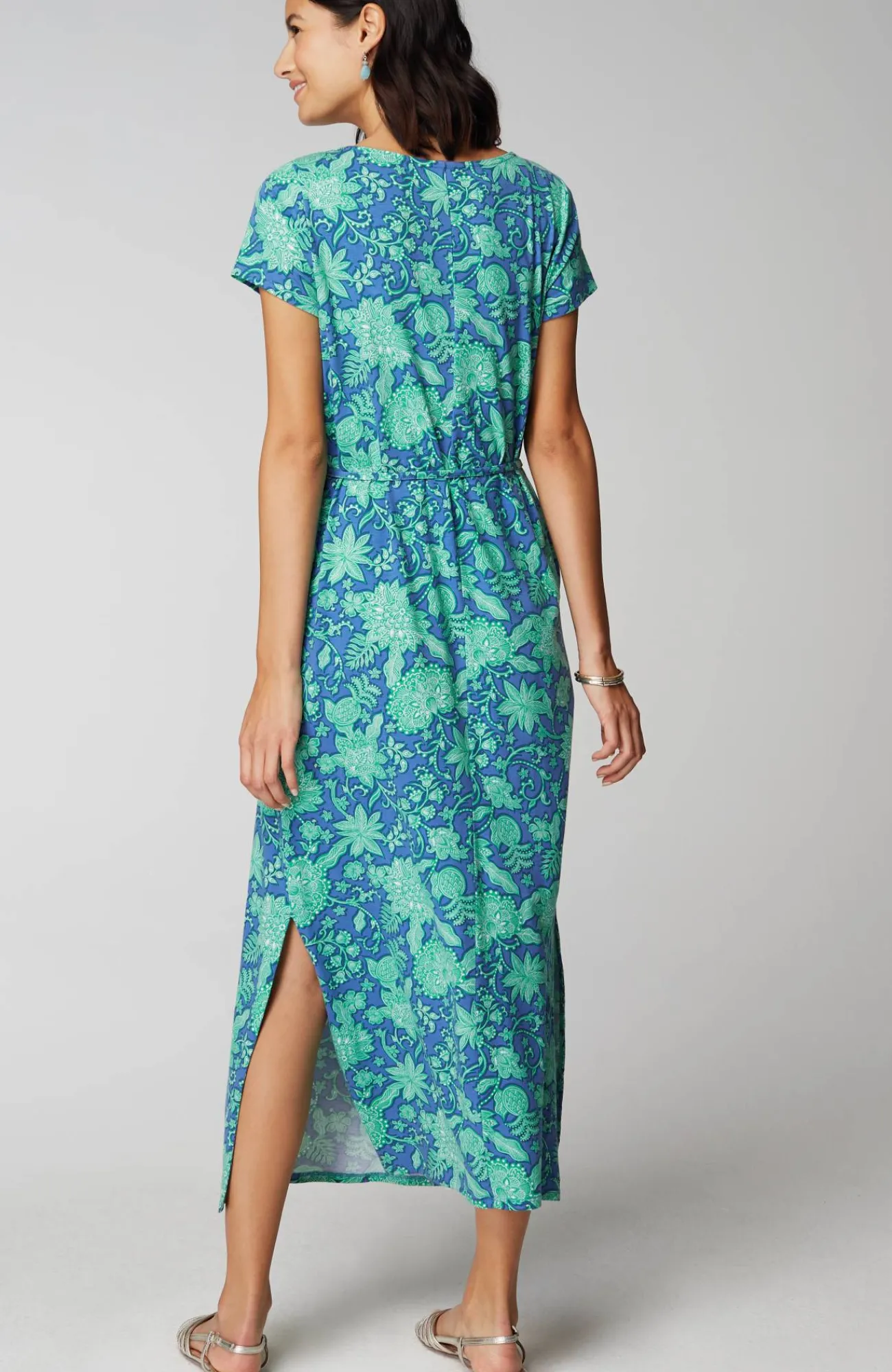 J.Jill Cap-Sleeve Maxi Dress Fashion