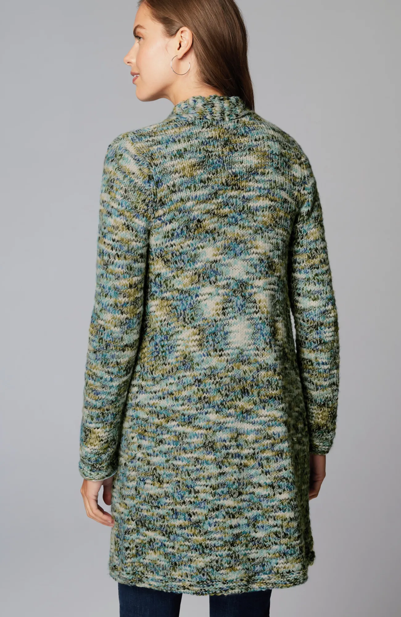 J.Jill Clarendon Cardi Cyan Multi Best Sale