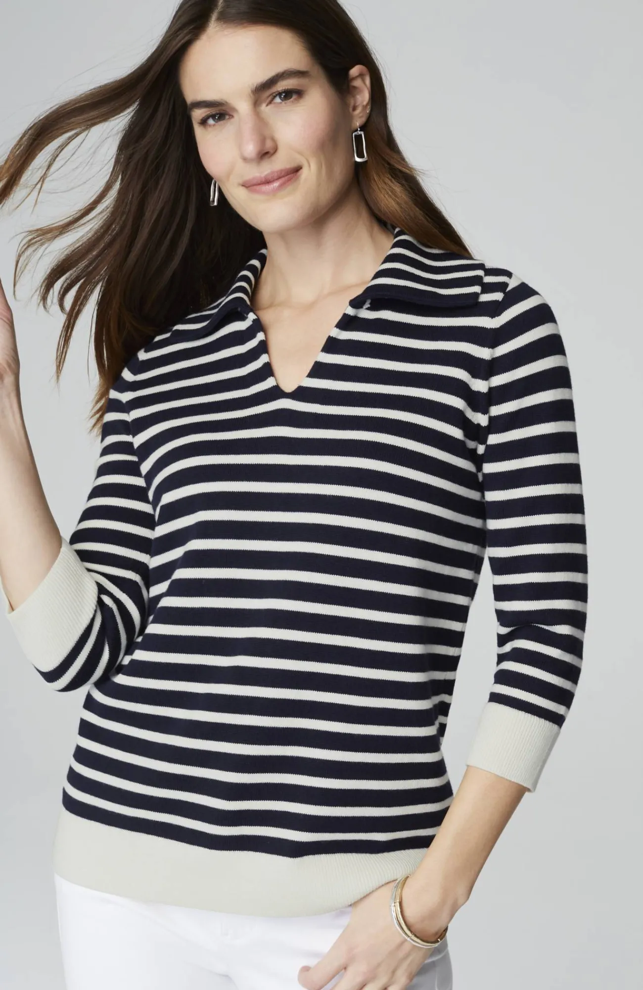 J.Jill Collared Pullover Sweater Cheap