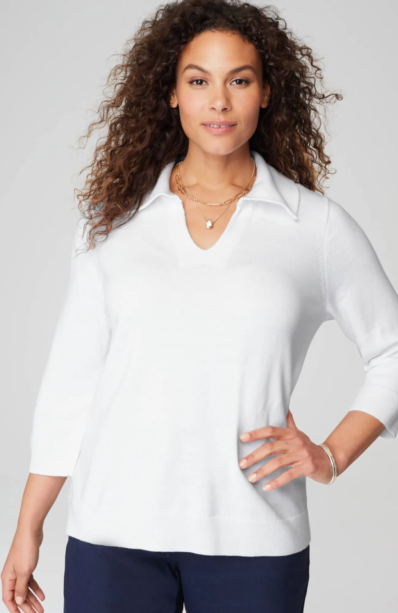 J.Jill Collared Pullover Sweater Cheap