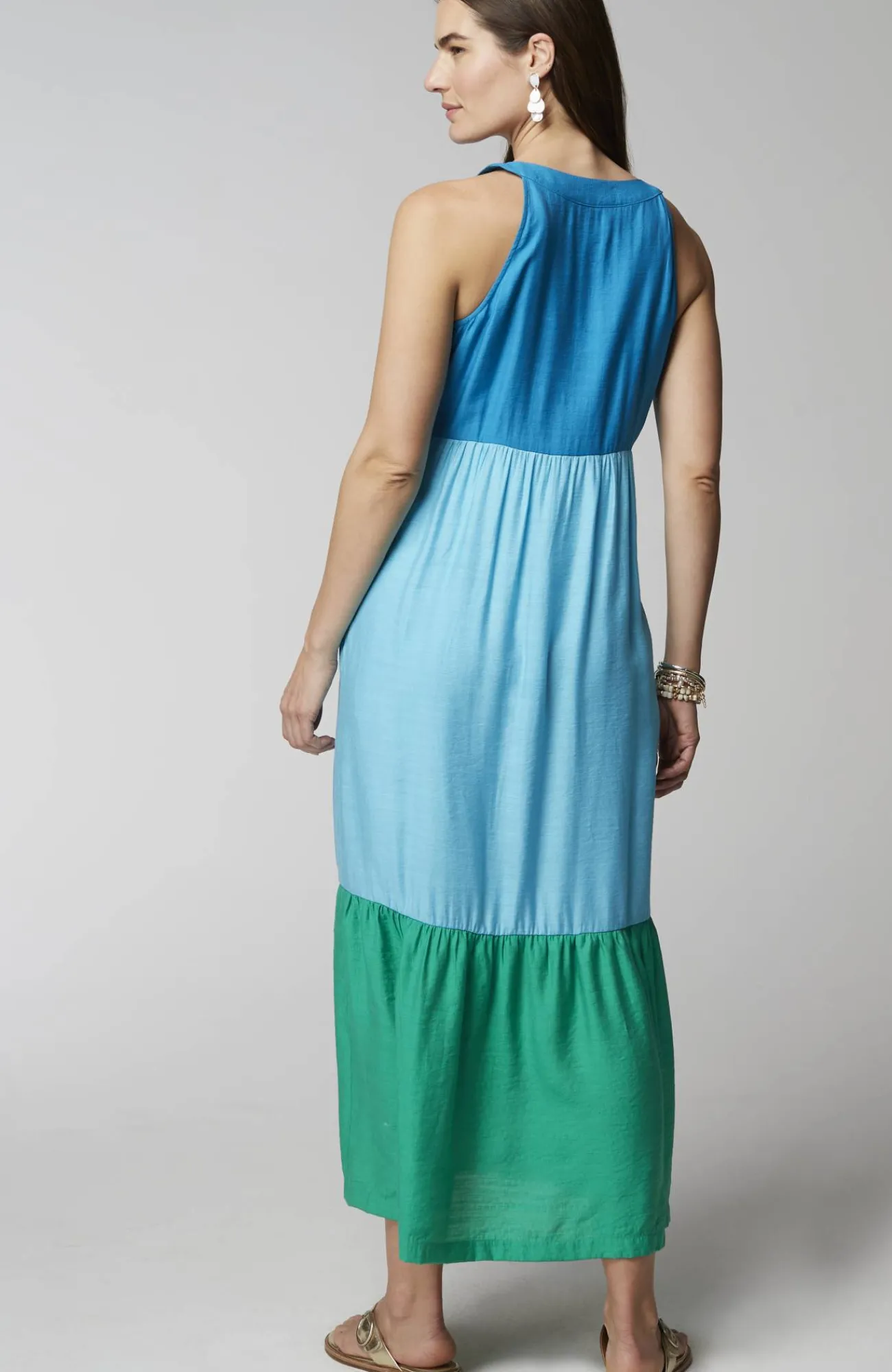 J.Jill Color-Block Maxi Dress Best