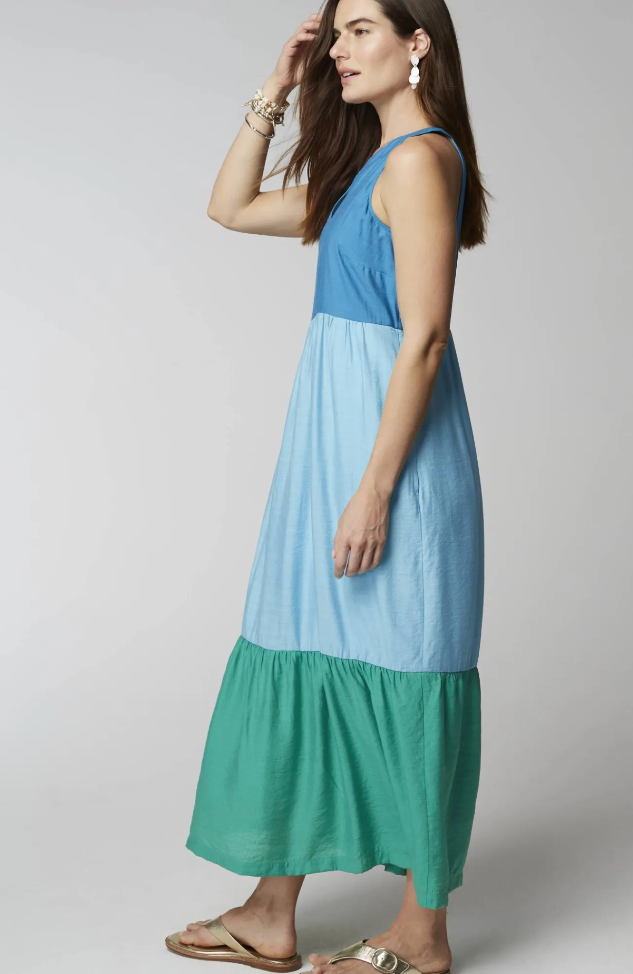 J.Jill Color-Block Maxi Dress Best