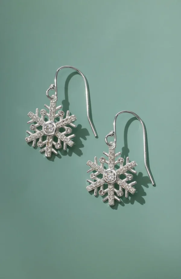 J.Jill Compassion Fund Sterling Snowflake Earrings Silver Shop