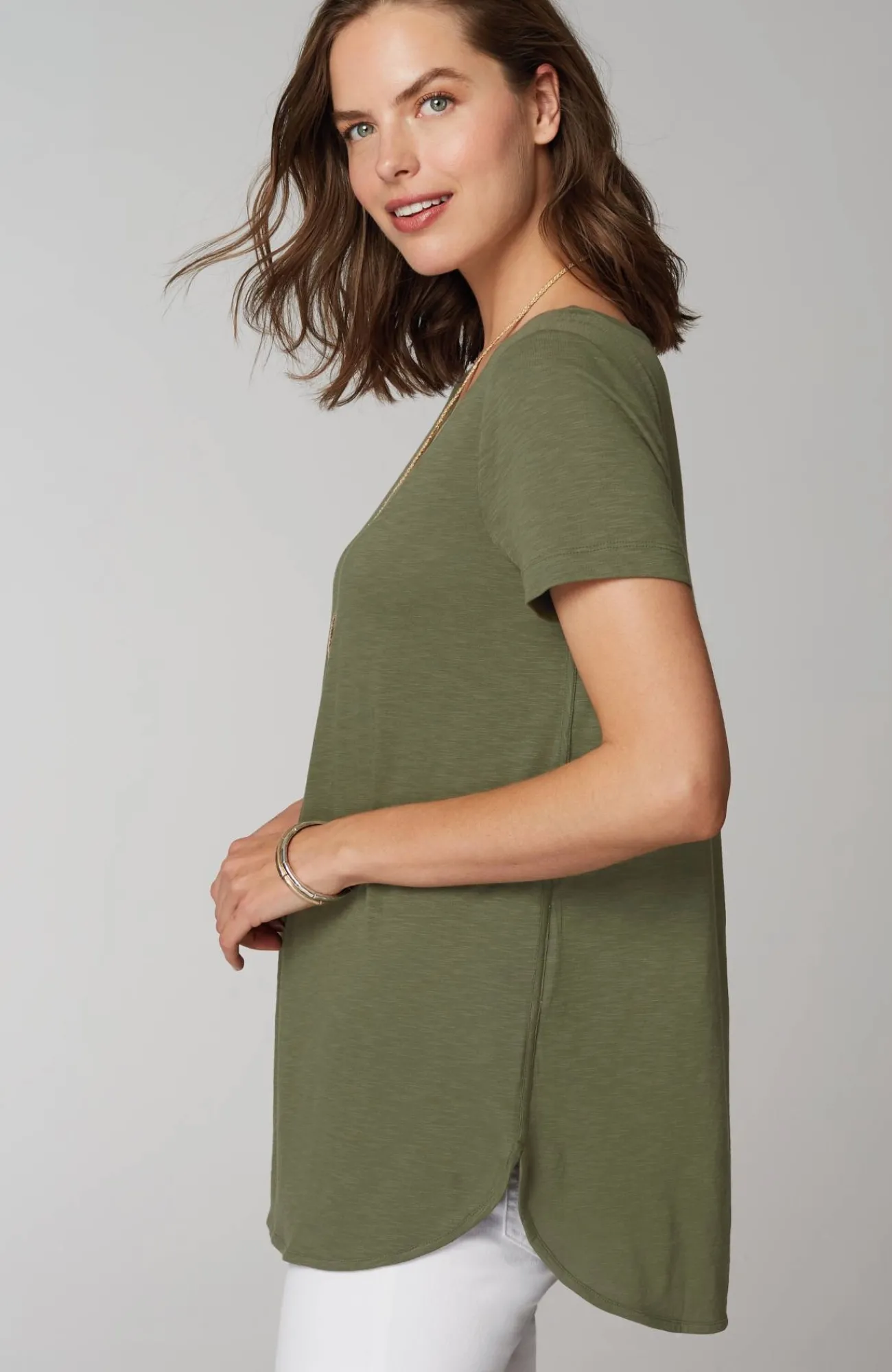 J.Jill Cotton And Tencel™ Modal Shirttail Tunic Store