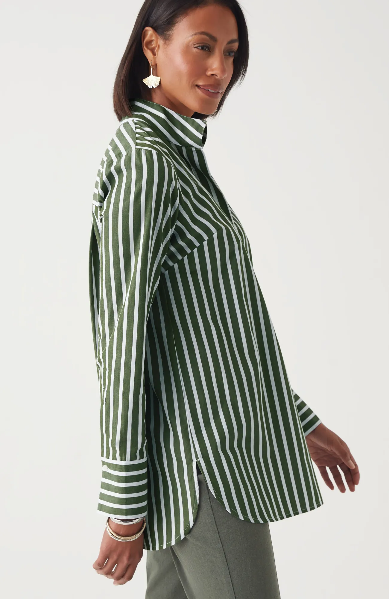 J.Jill Cotton Stand-Collar Tunic Best Sale