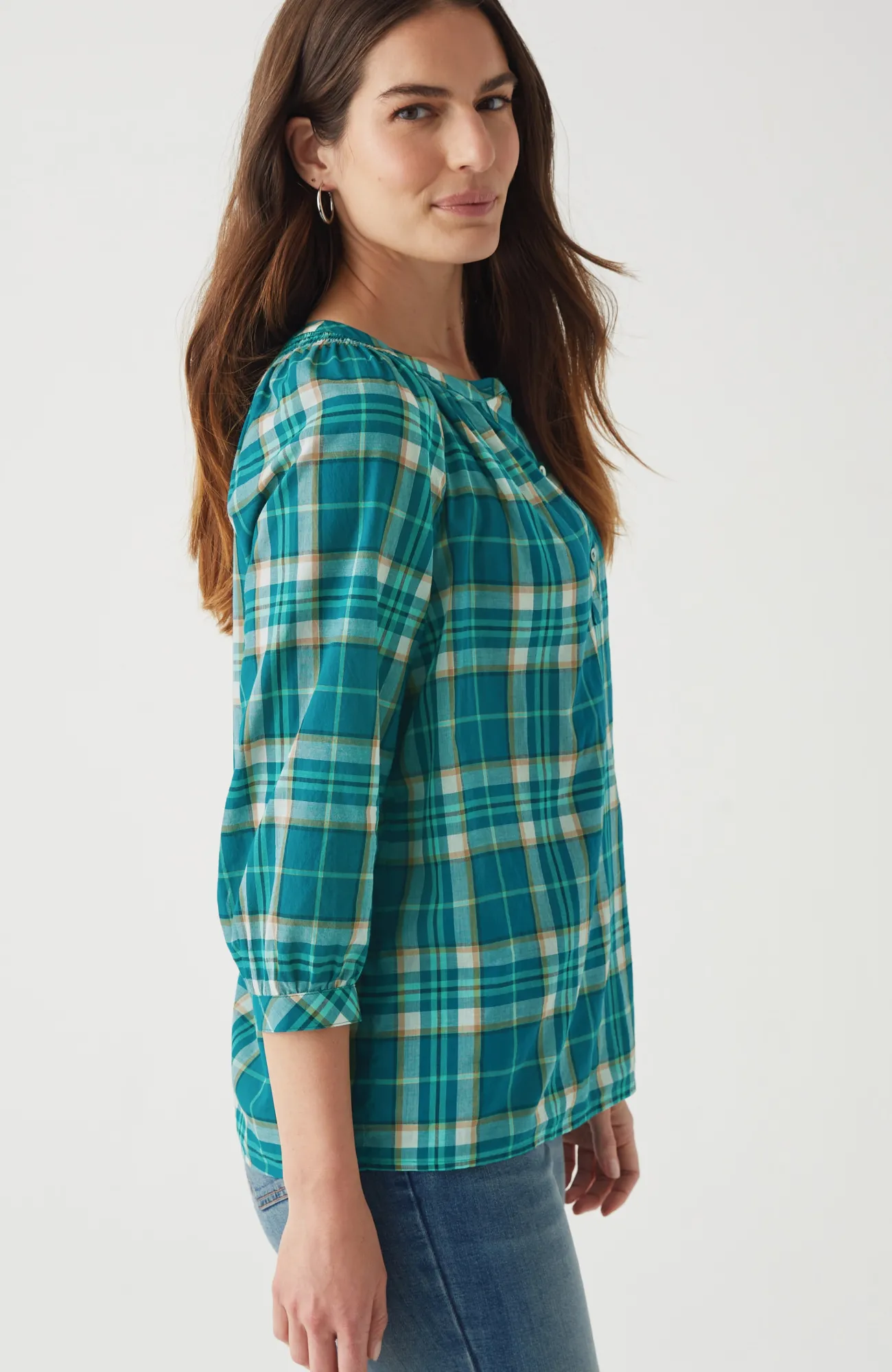 J.Jill Cotton Voile Pullover Top Clearance
