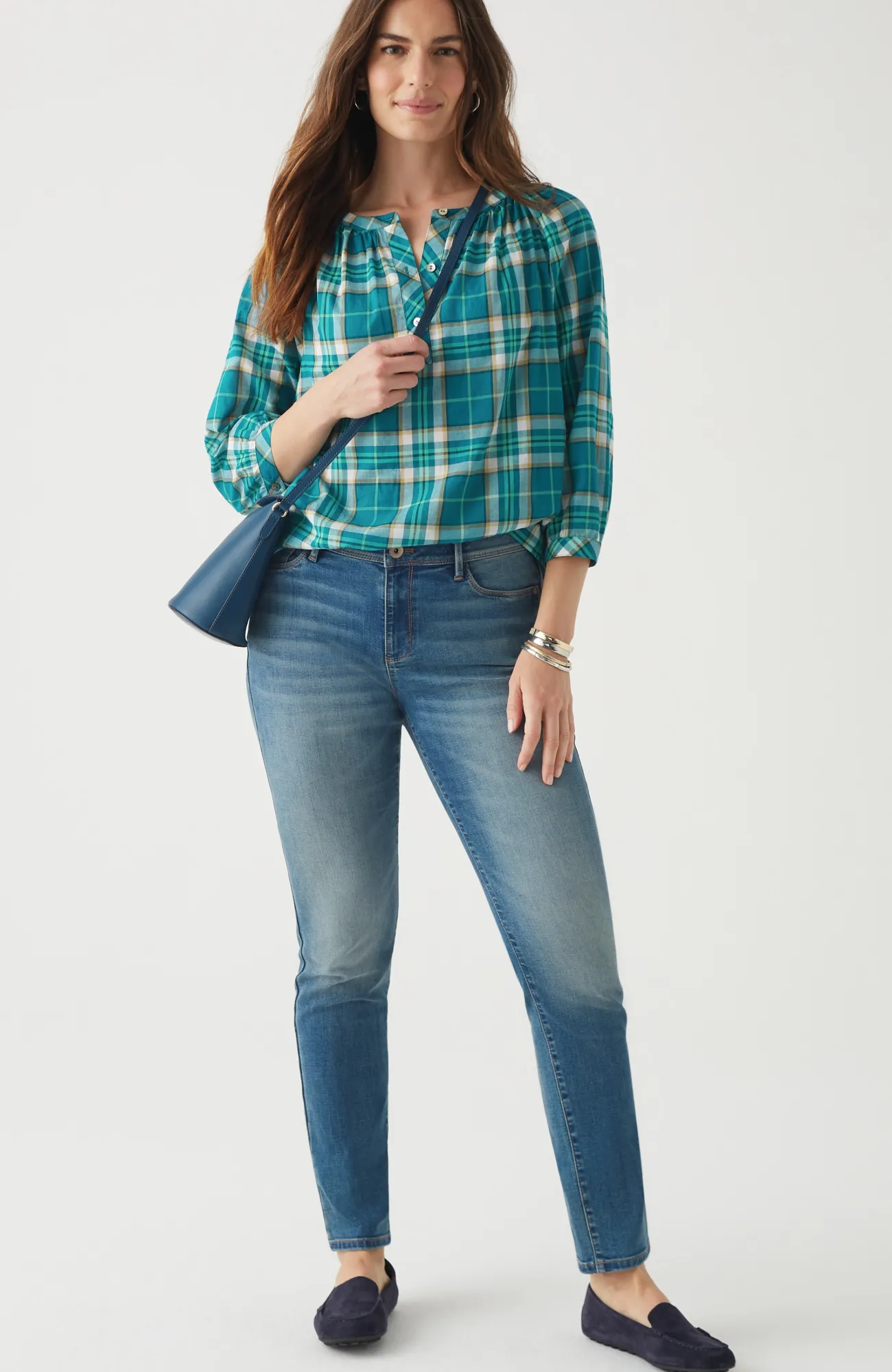 J.Jill Cotton Voile Pullover Top Clearance