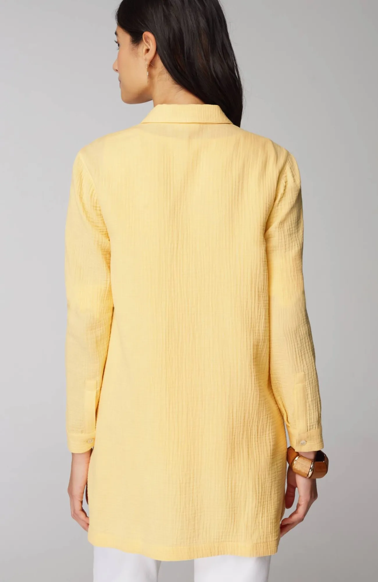 J.Jill Cotton-Gauze Split-Hem Tunic Store