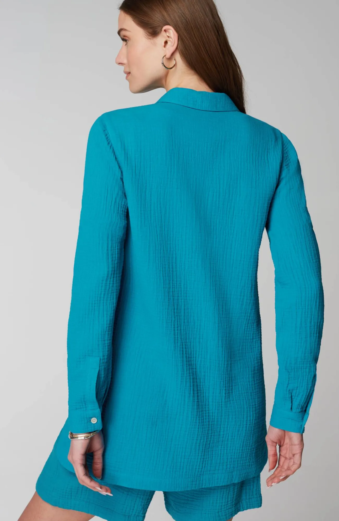 J.Jill Cotton-Gauze Split-Hem Tunic Store
