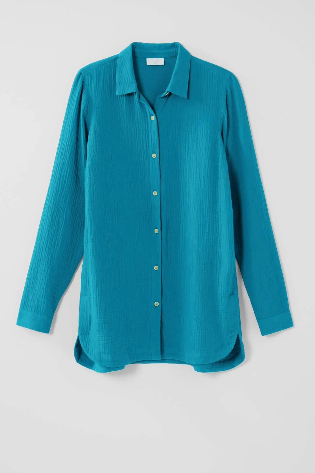 J.Jill Cotton-Gauze Split-Hem Tunic Store