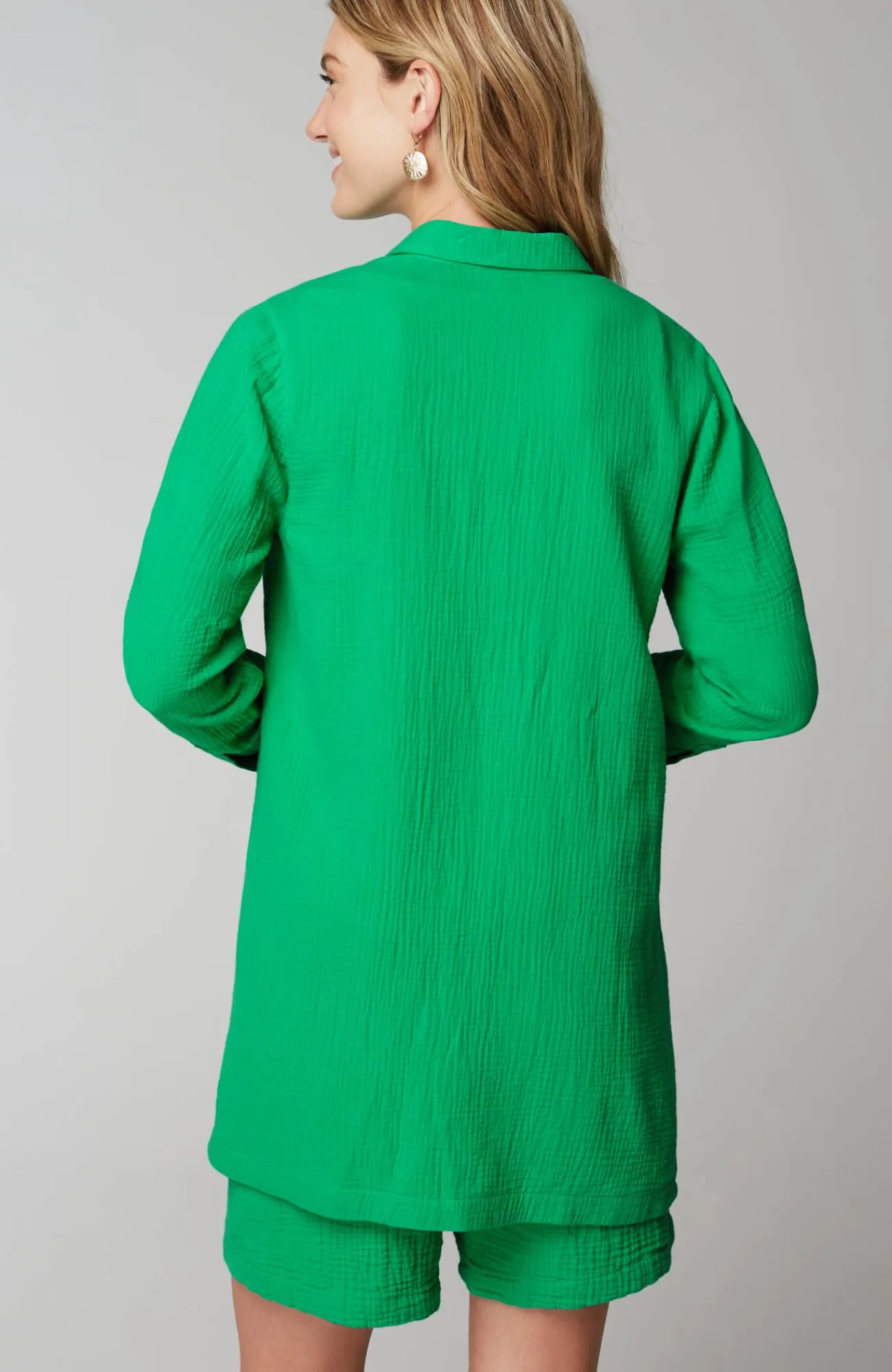 J.Jill Cotton-Gauze Split-Hem Tunic Store
