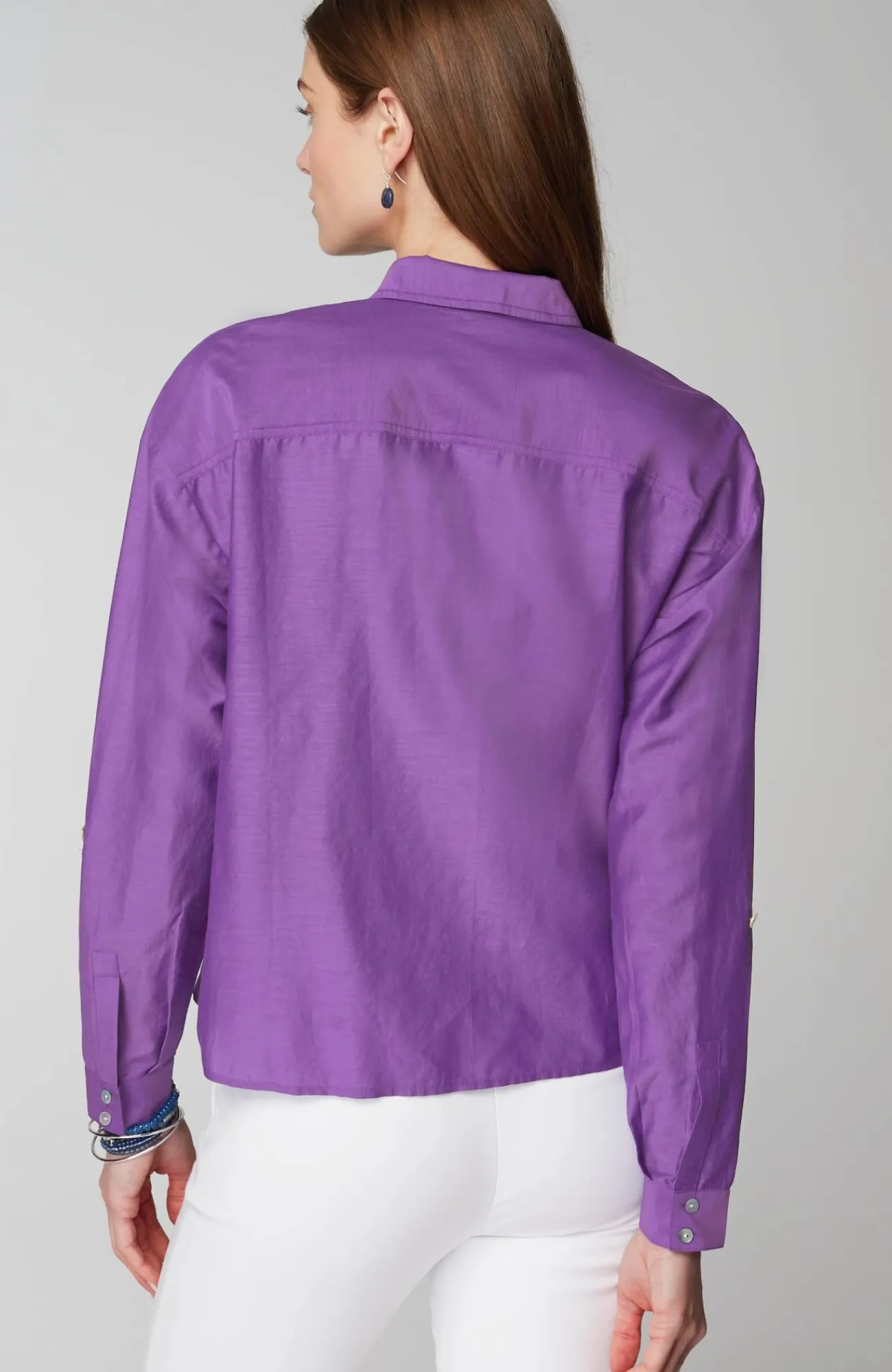 J.Jill Cotton-Silk Twist-Front Top Cheap