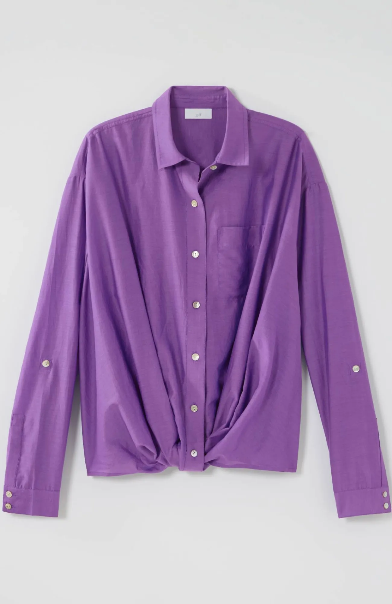 J.Jill Cotton-Silk Twist-Front Top Cheap