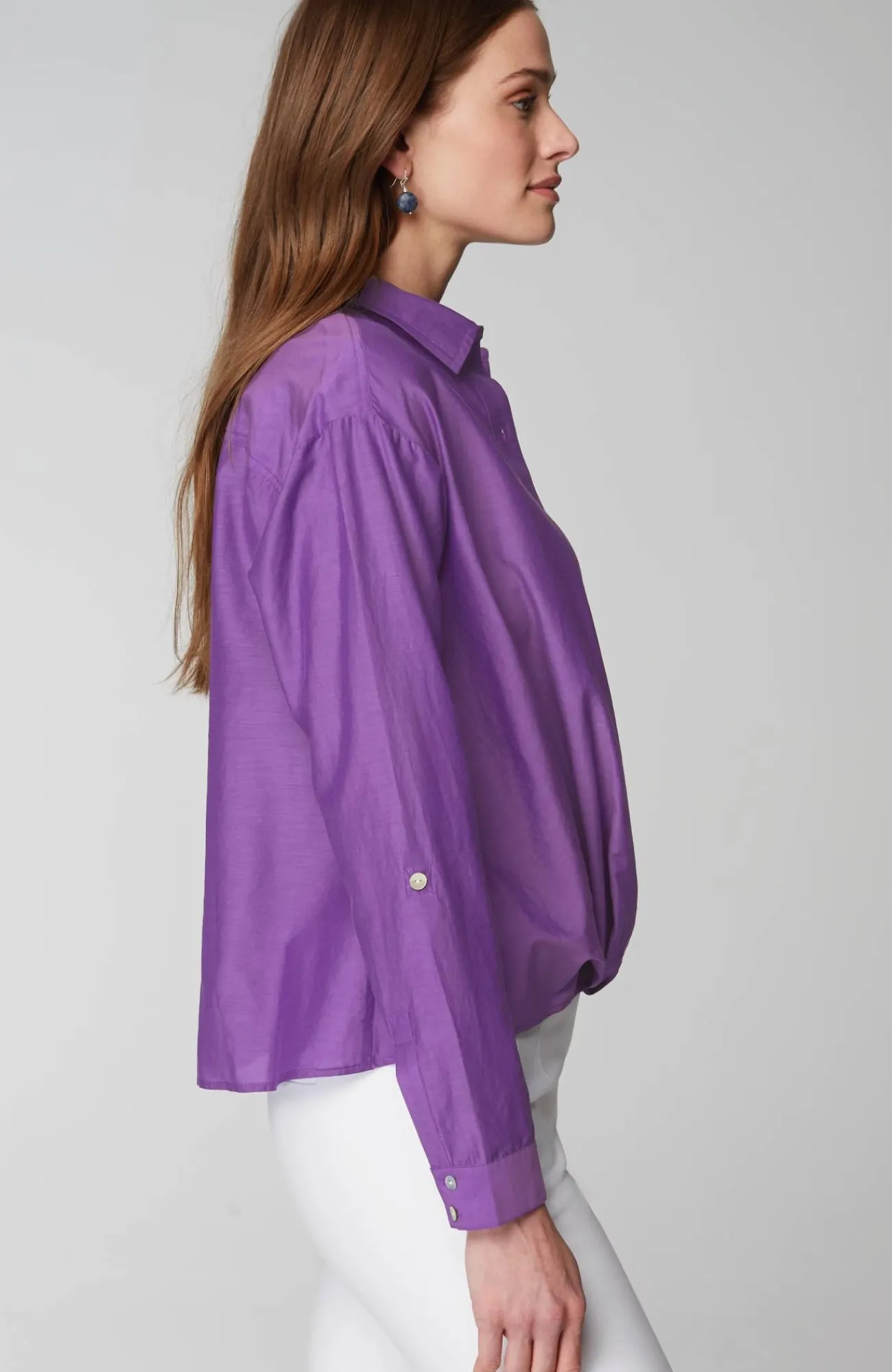 J.Jill Cotton-Silk Twist-Front Top Cheap