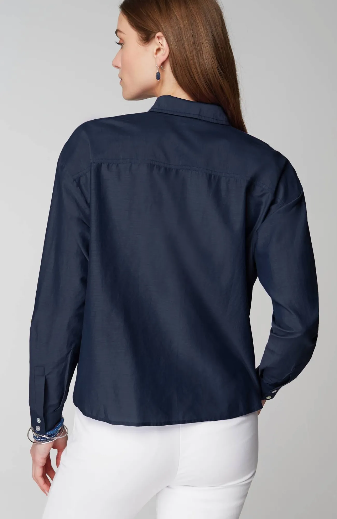 J.Jill Cotton-Silk Twist-Front Top Cheap