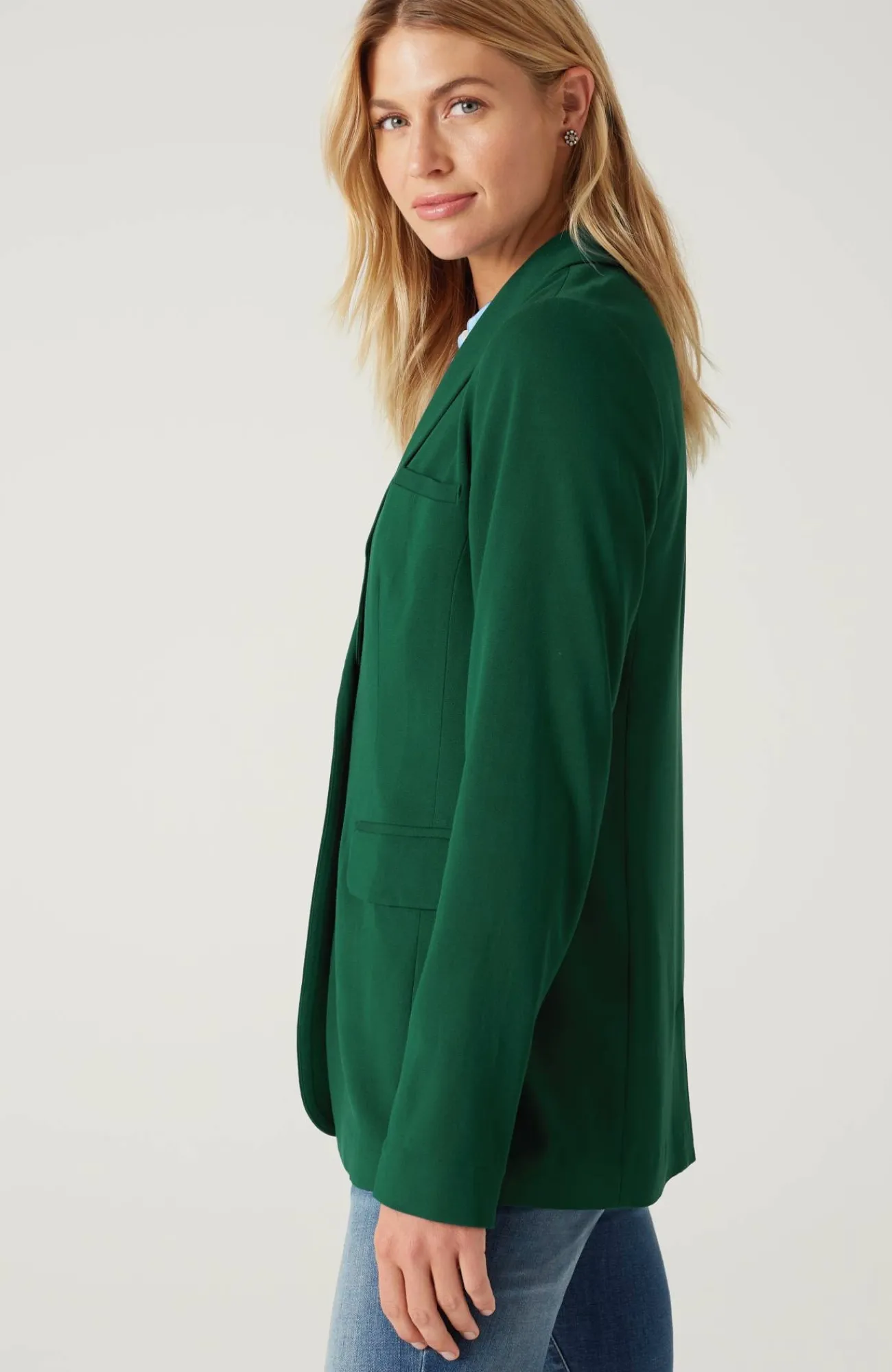 J.Jill Crepe Blazer Boxwood Cheap