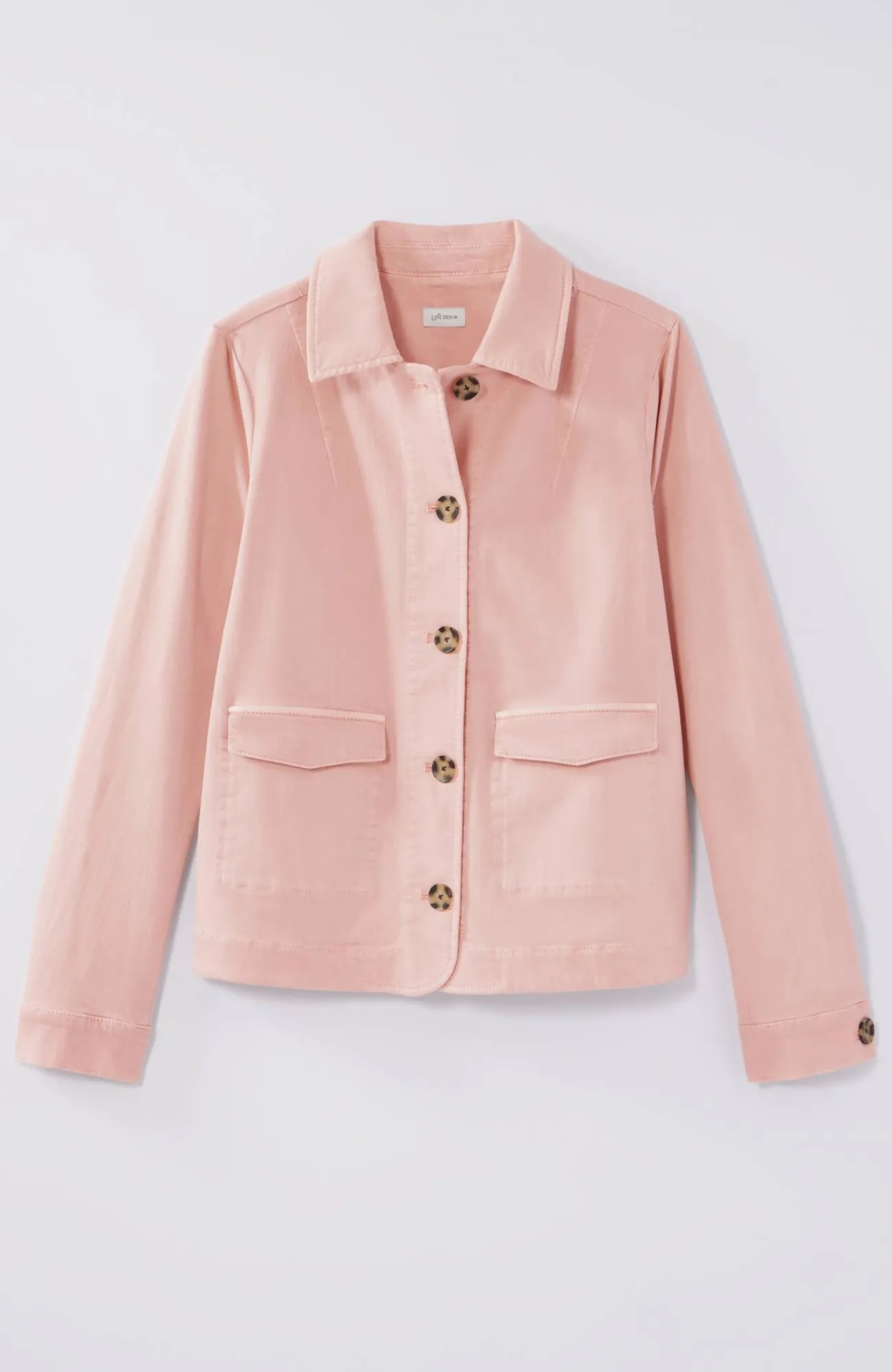 J.Jill Curved-Hem Denim Jacket Outlet
