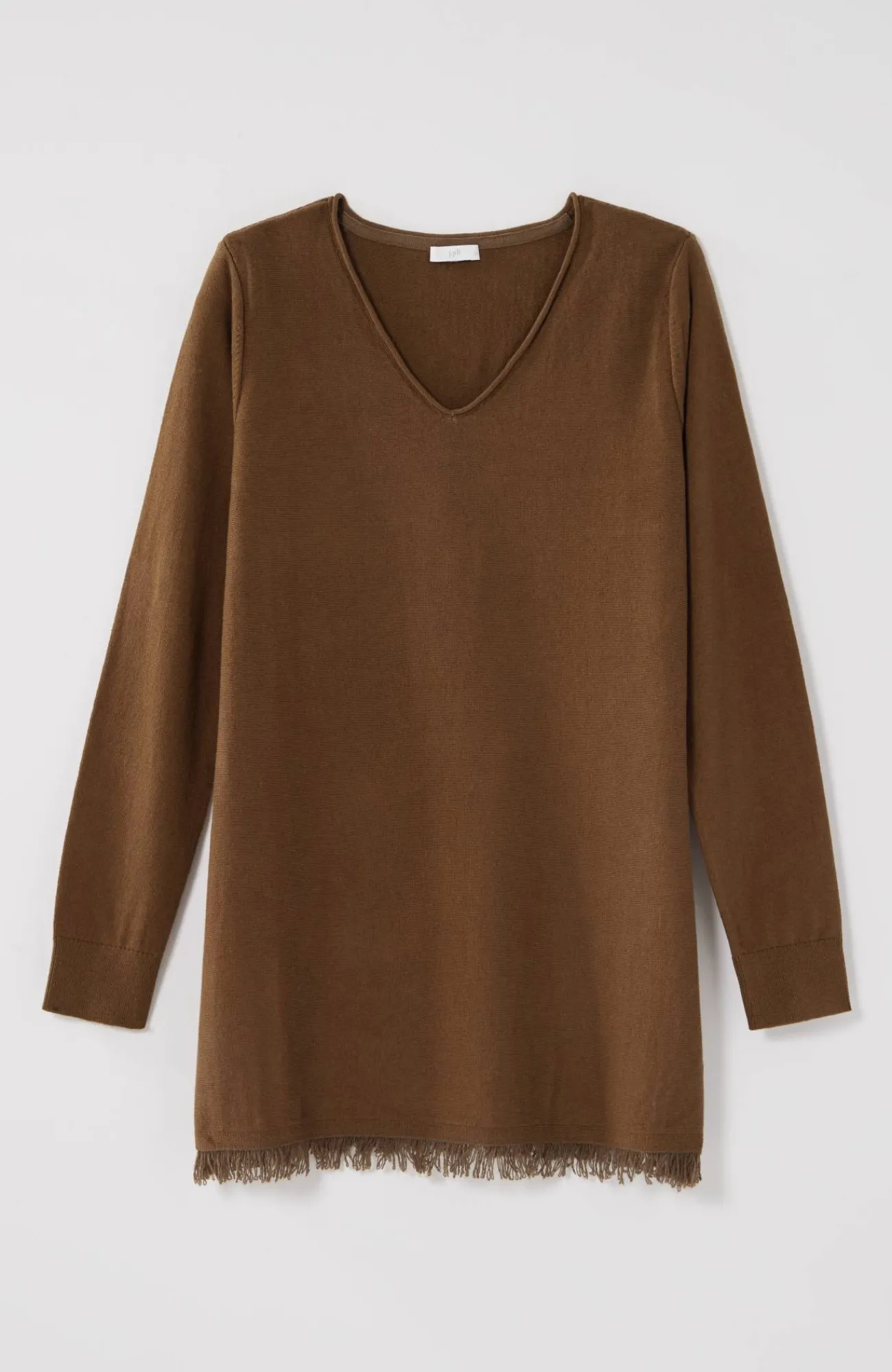 J.Jill Easy Fringed-Hem V-Neck Tunic Outlet