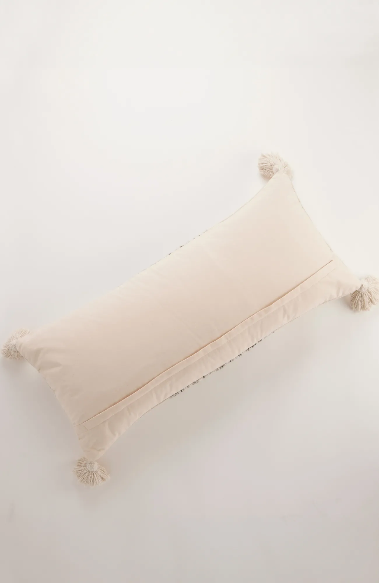 J.Jill Elements Woven Cotton-Blend Pillow Cream/grey Outlet