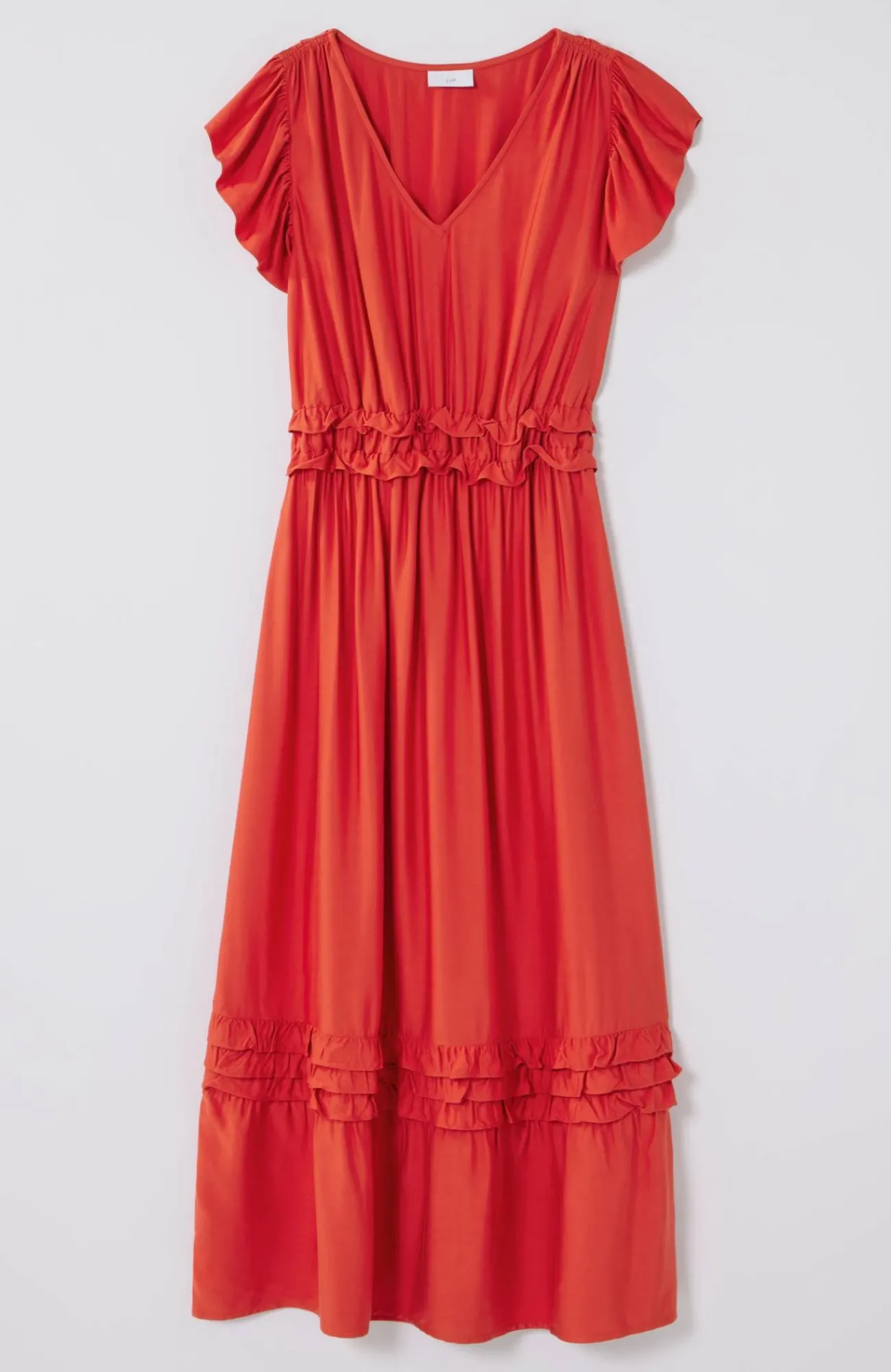 J.Jill Elevated Ruffle-Trimmed Midi Dress Online