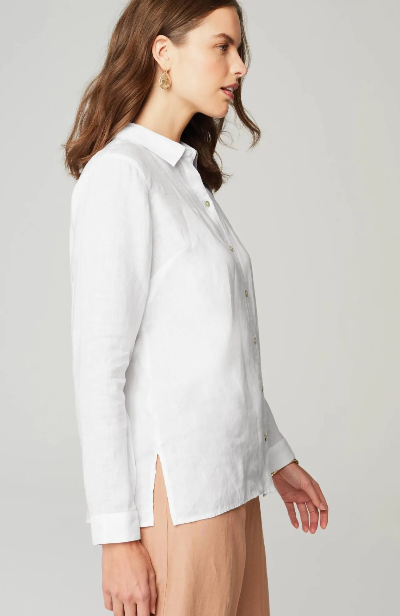 J.Jill Everyday Linen Button-Front Shirt Cheap