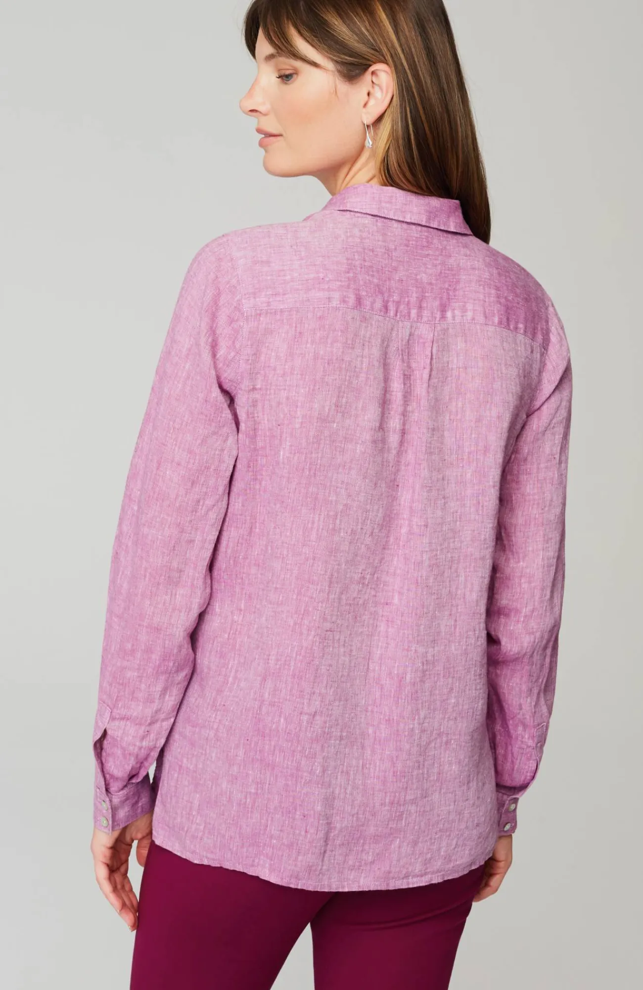 J.Jill Everyday Linen Button-Front Shirt Cheap