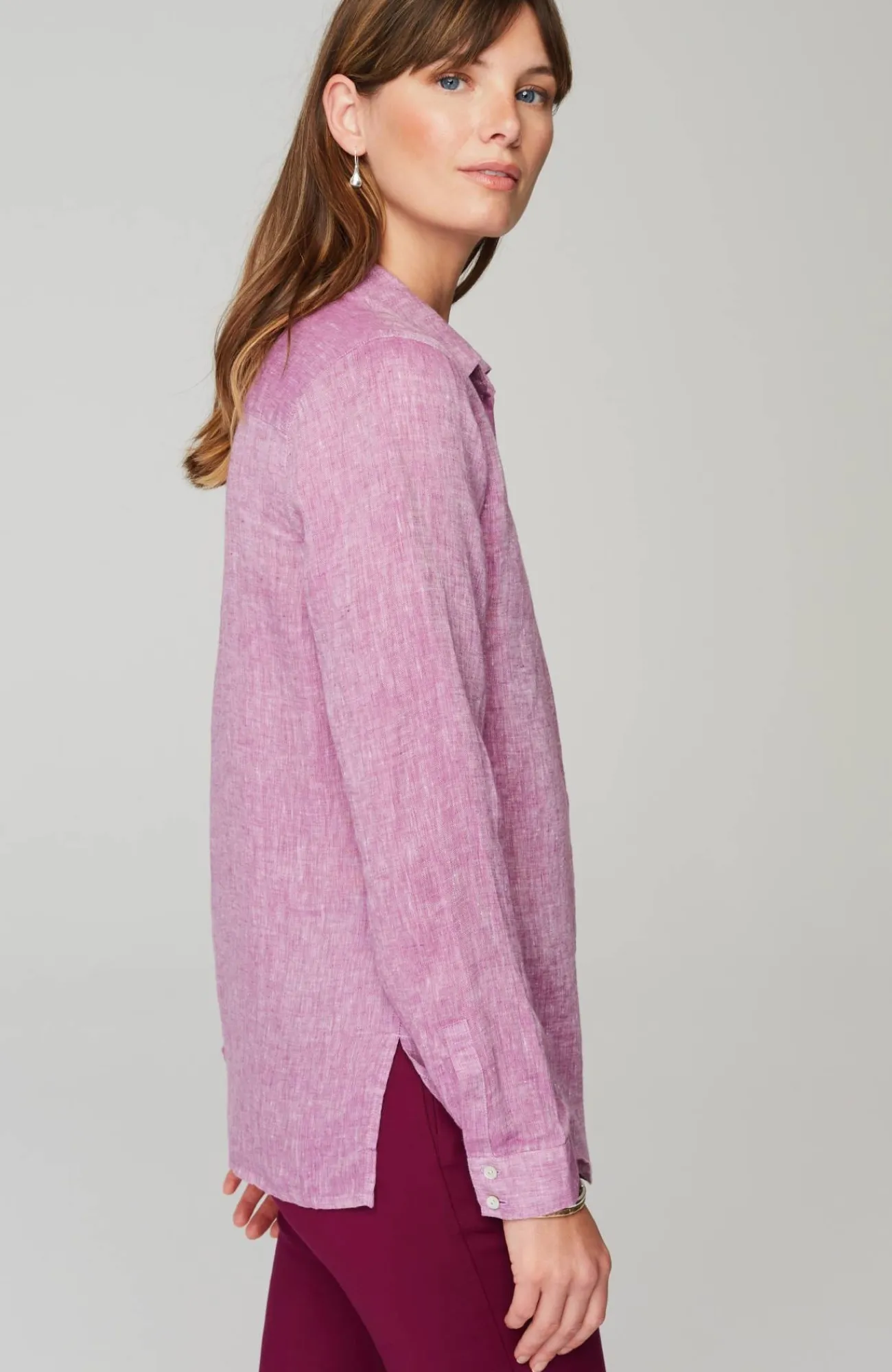 J.Jill Everyday Linen Button-Front Shirt Cheap