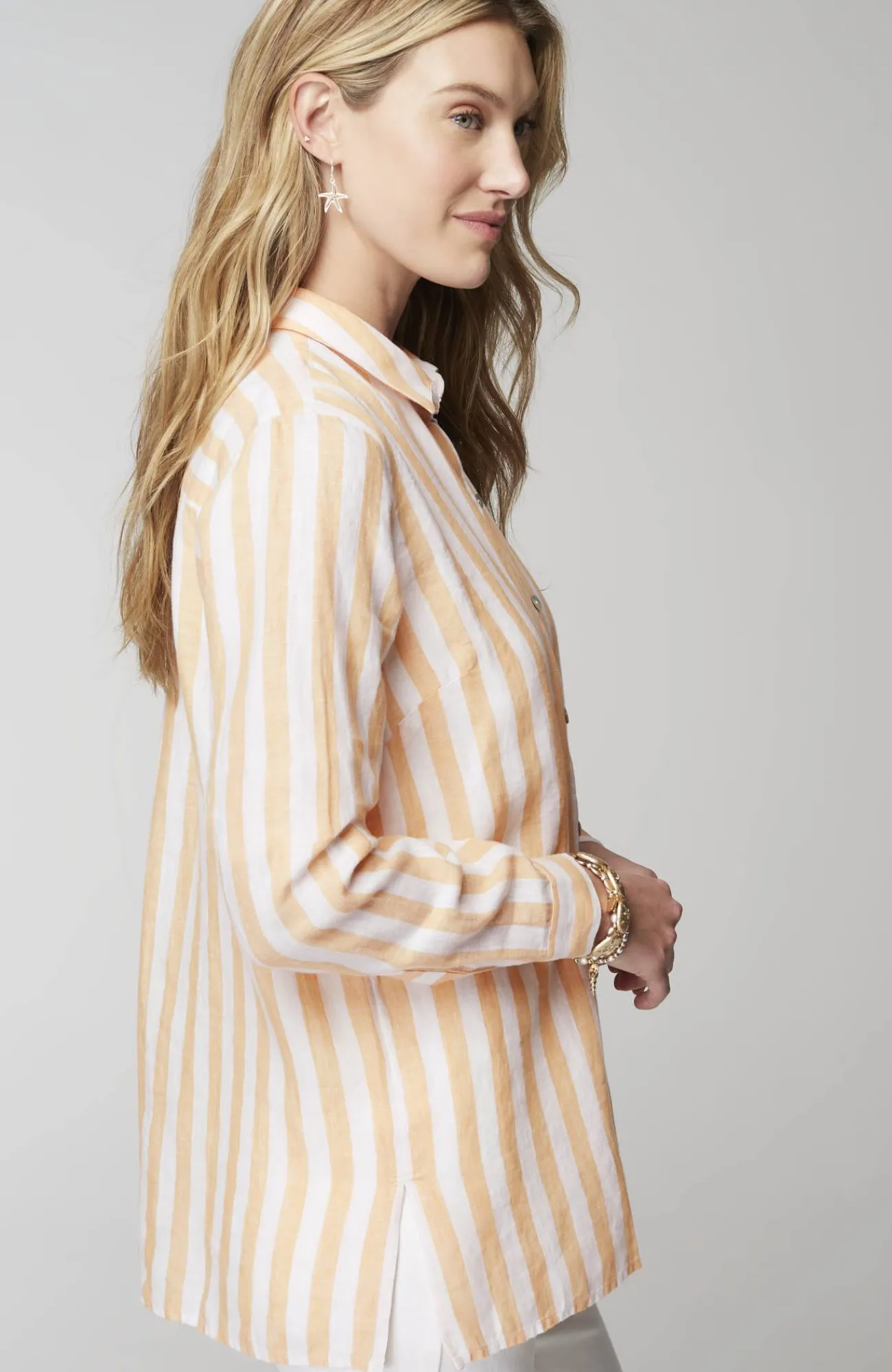 J.Jill Everyday Linen Button-Front Shirt Cheap