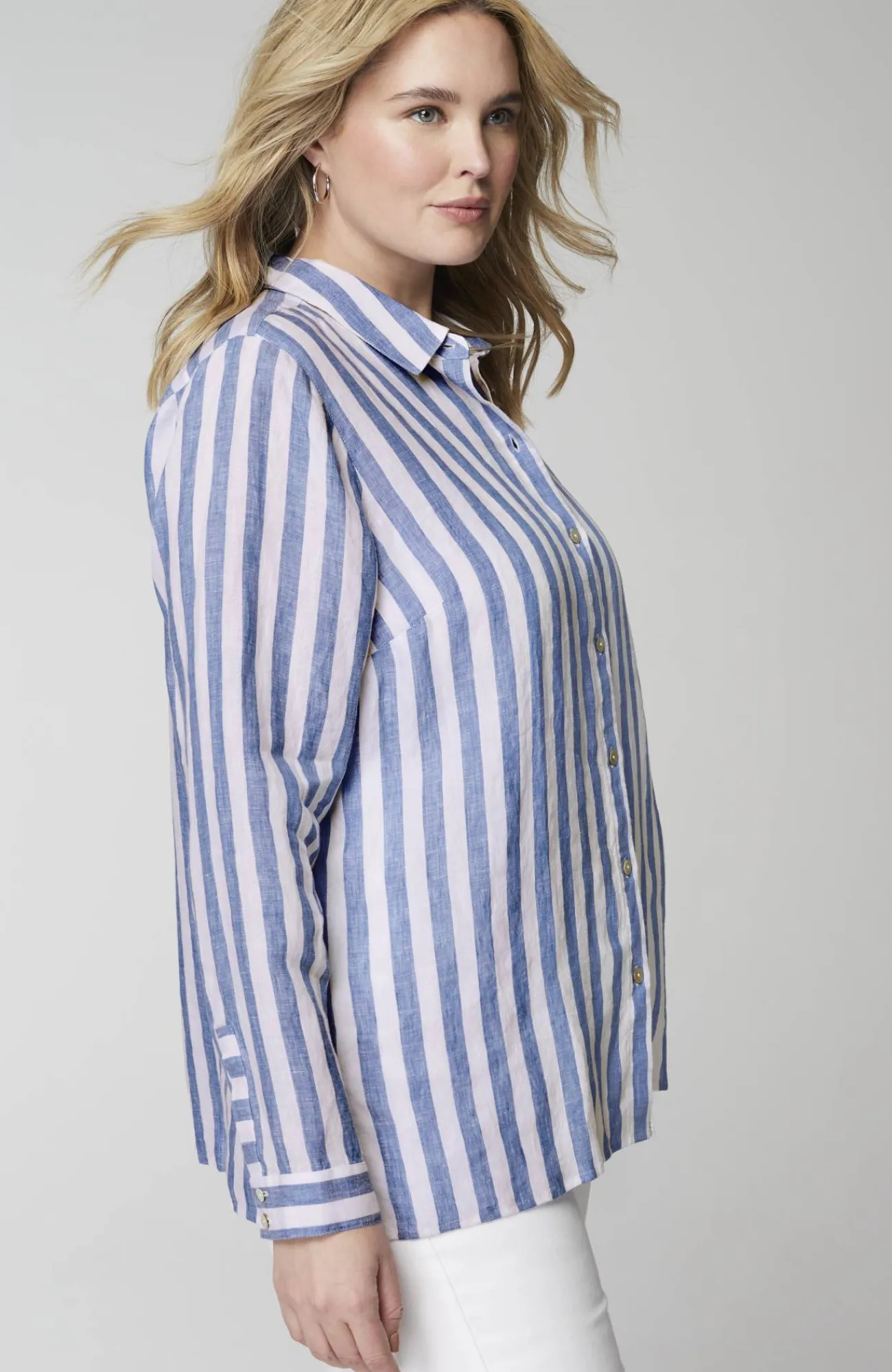J.Jill Everyday Linen Button-Front Shirt Cheap
