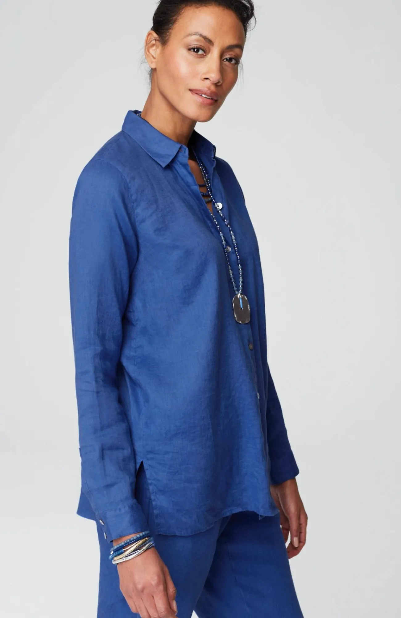 J.Jill Everyday Linen Button-Front Shirt Cheap