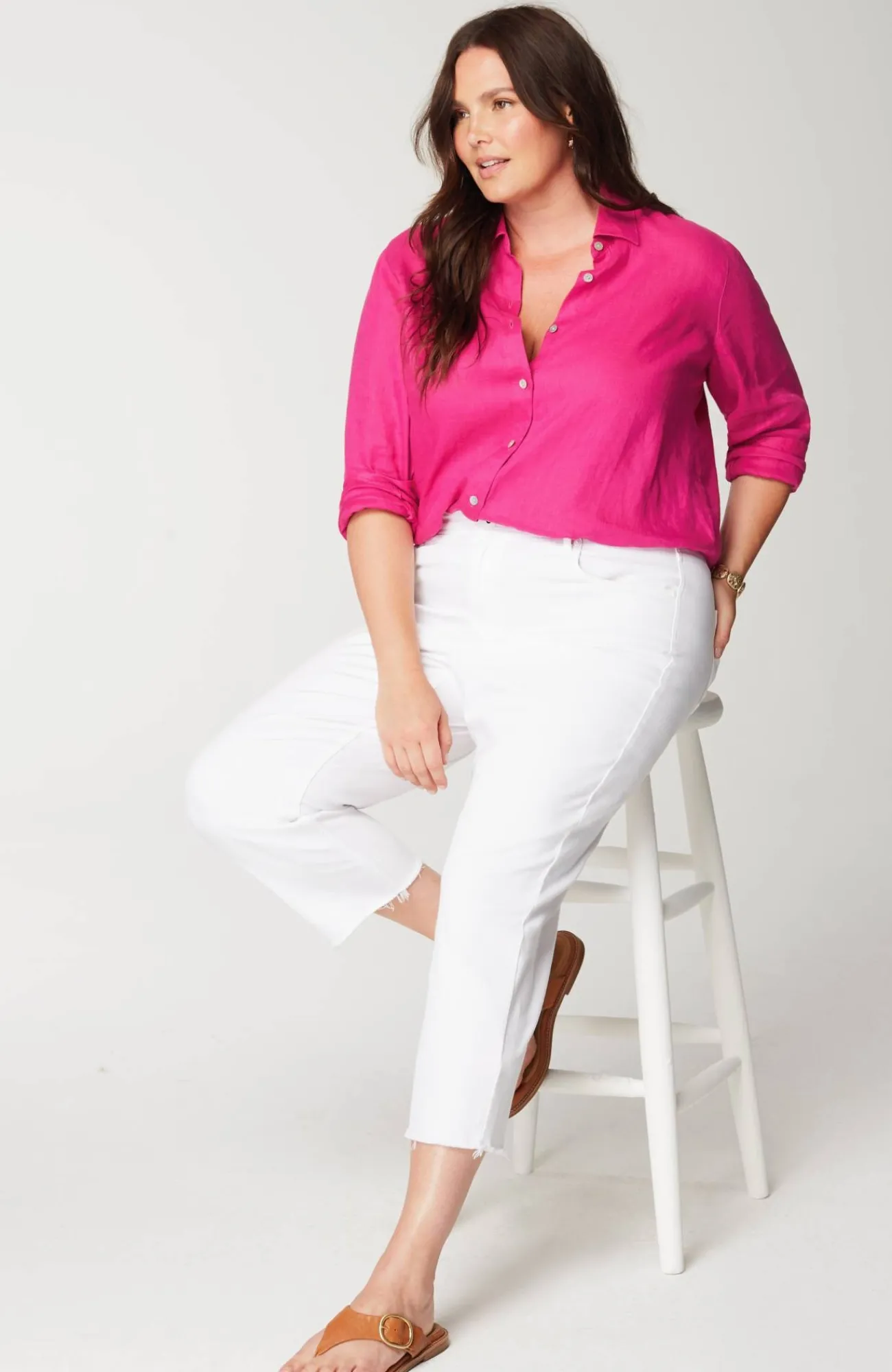 J.Jill Everyday Linen Button-Front Shirt Cheap