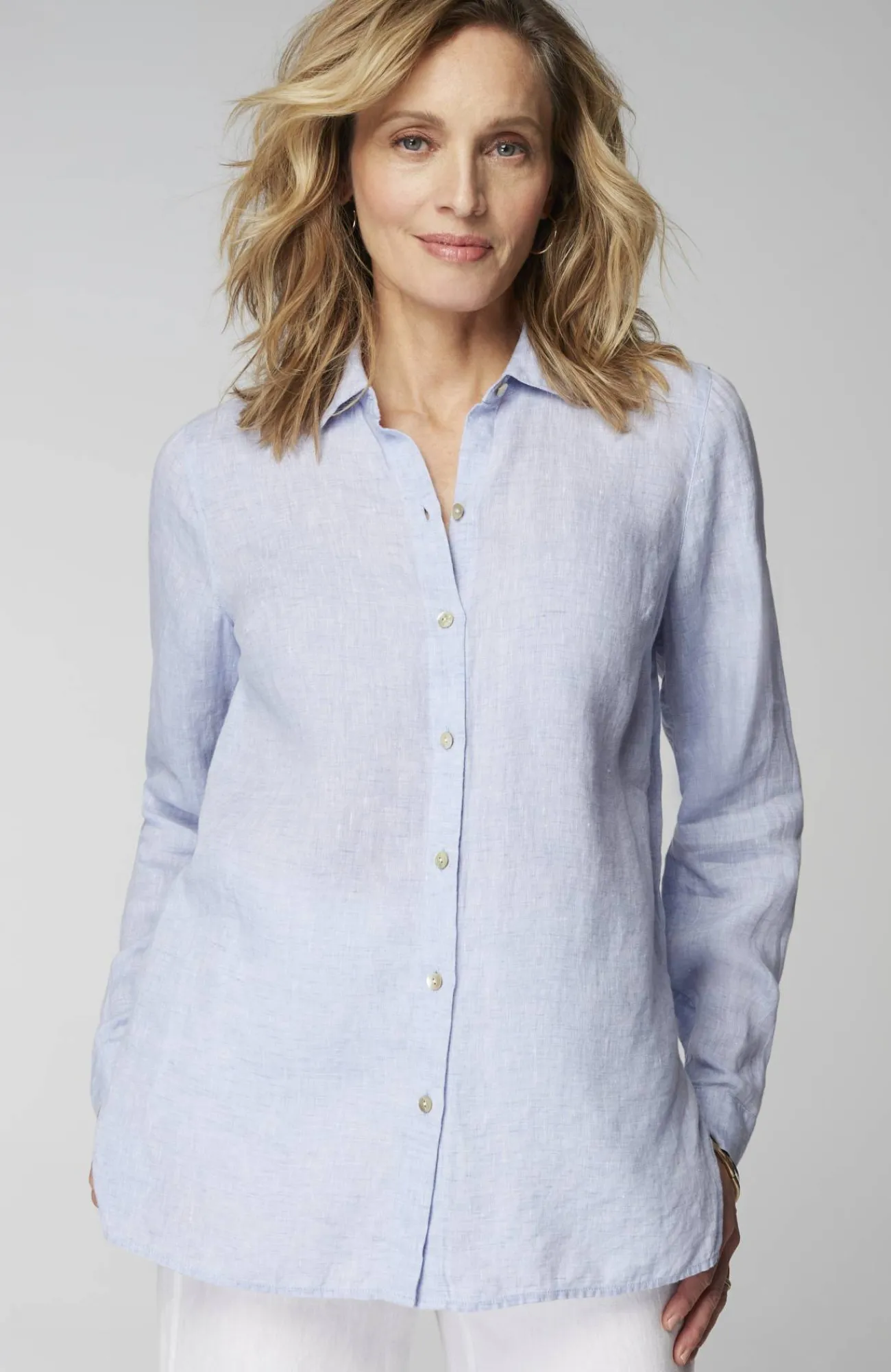 J.Jill Everyday Linen Button-Front Shirt Cheap