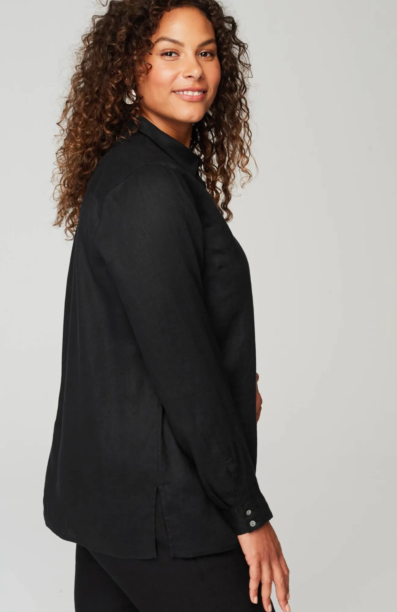J.Jill Everyday Linen Button-Front Shirt Cheap