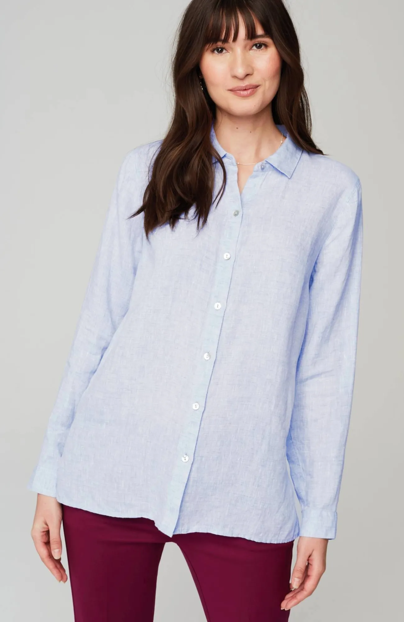 J.Jill Everyday Linen Button-Front Shirt Cheap