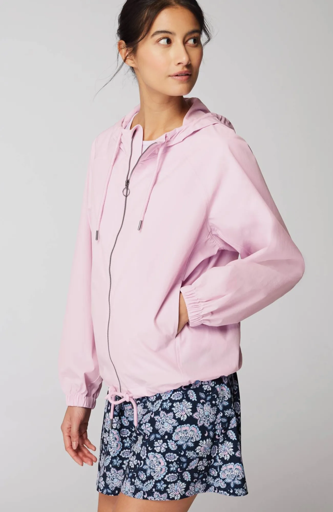J.Jill Fit Cropped Anorak Jacket Pale Orchid Store
