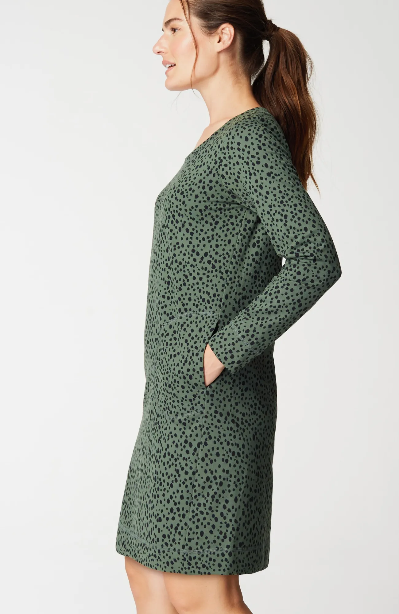 J.Jill Fit Elevate Terry Seamed Dress Fashion