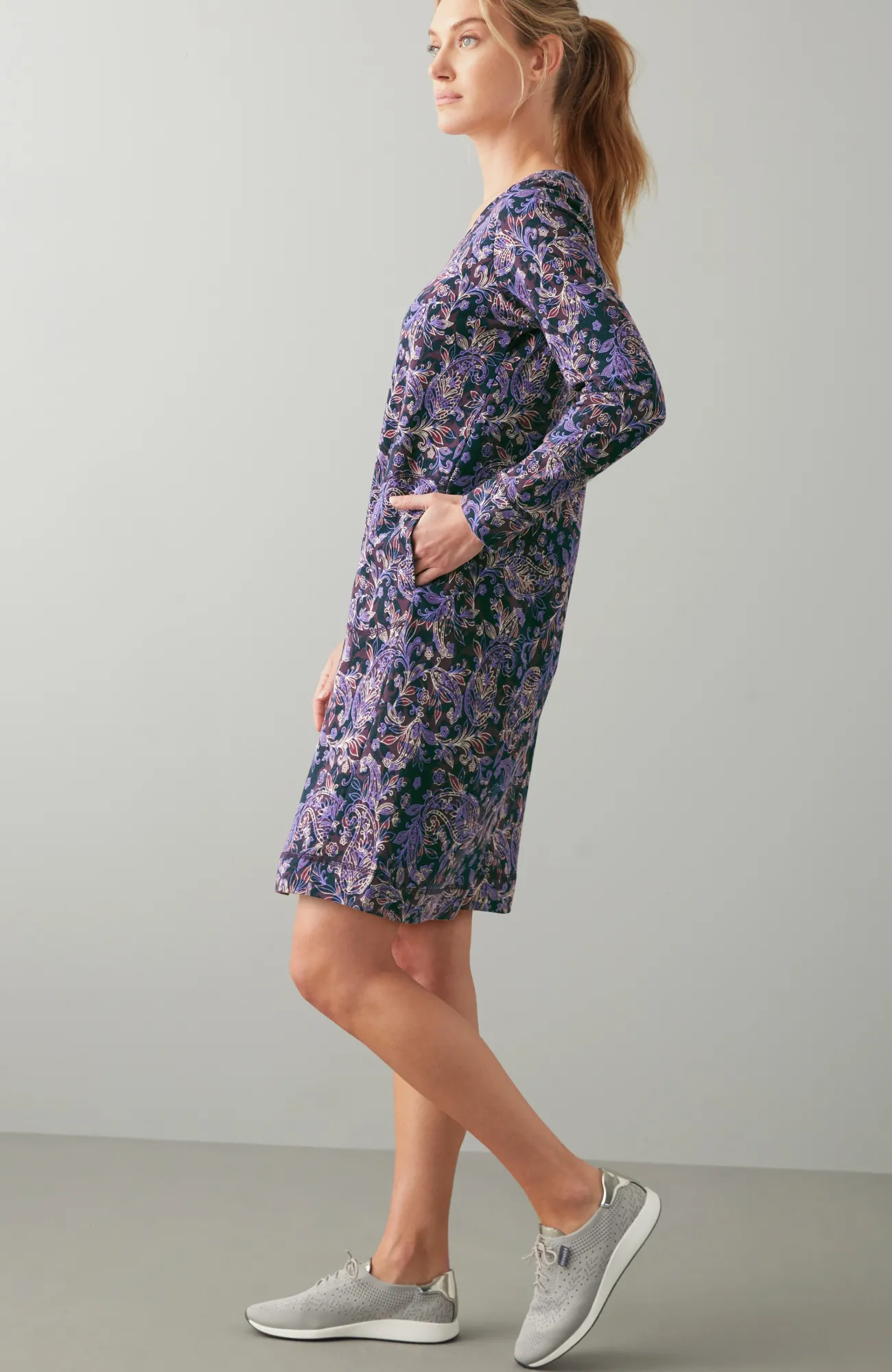 J.Jill Fit Elevate Terry Seamed Dress Fashion