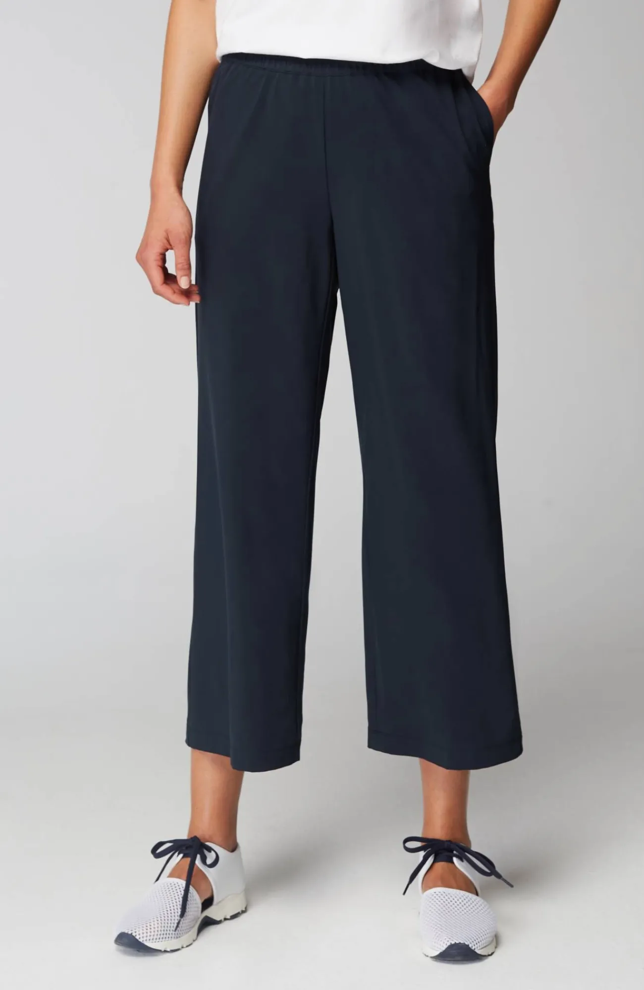 J.Jill Fit On-The-Go Full-Leg Crops Navy Blue Discount