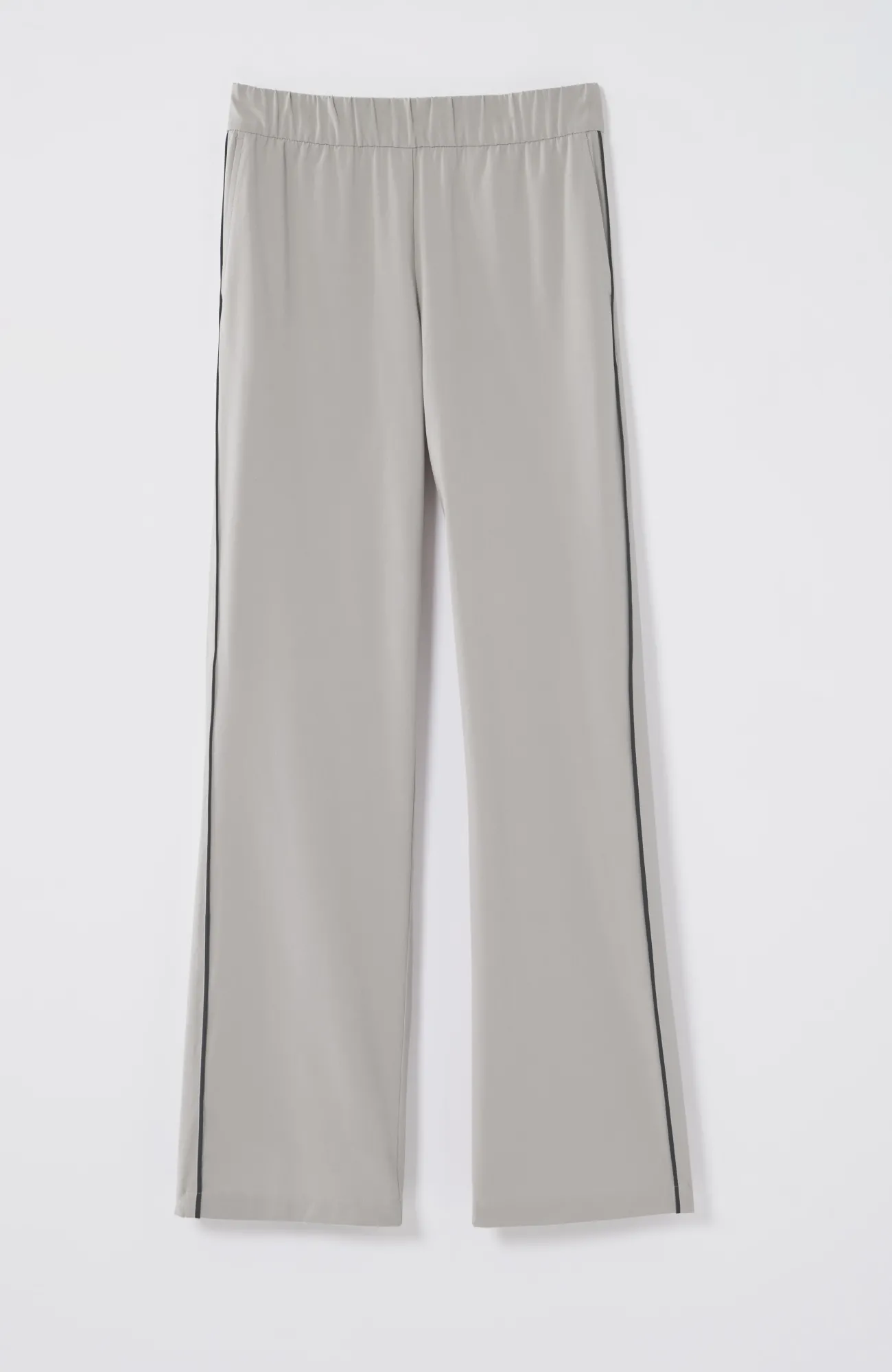 J.Jill Fit On-The-Go Piped Wide-Leg Pants Weimaraner/navy Blue Cheap