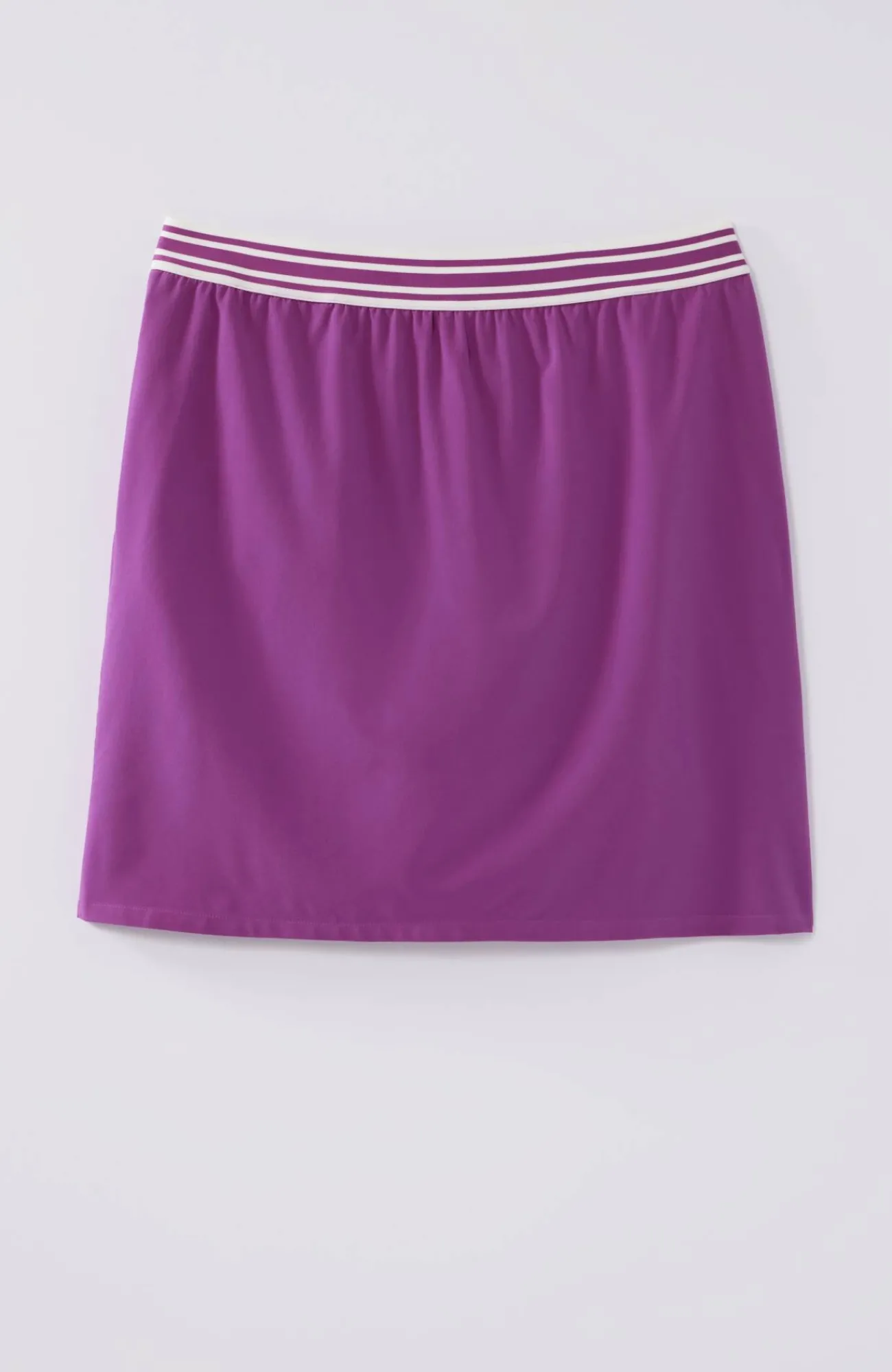 J.Jill Fit On-The-Go Striped-Waistband Skort Berry Fashion