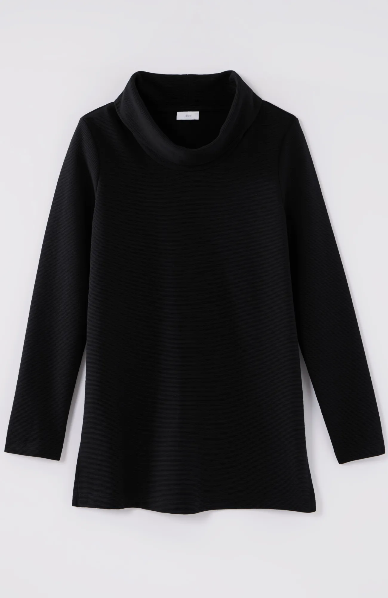 J.Jill Fit Ottoman Cowl-Neck Tunic Black Cheap