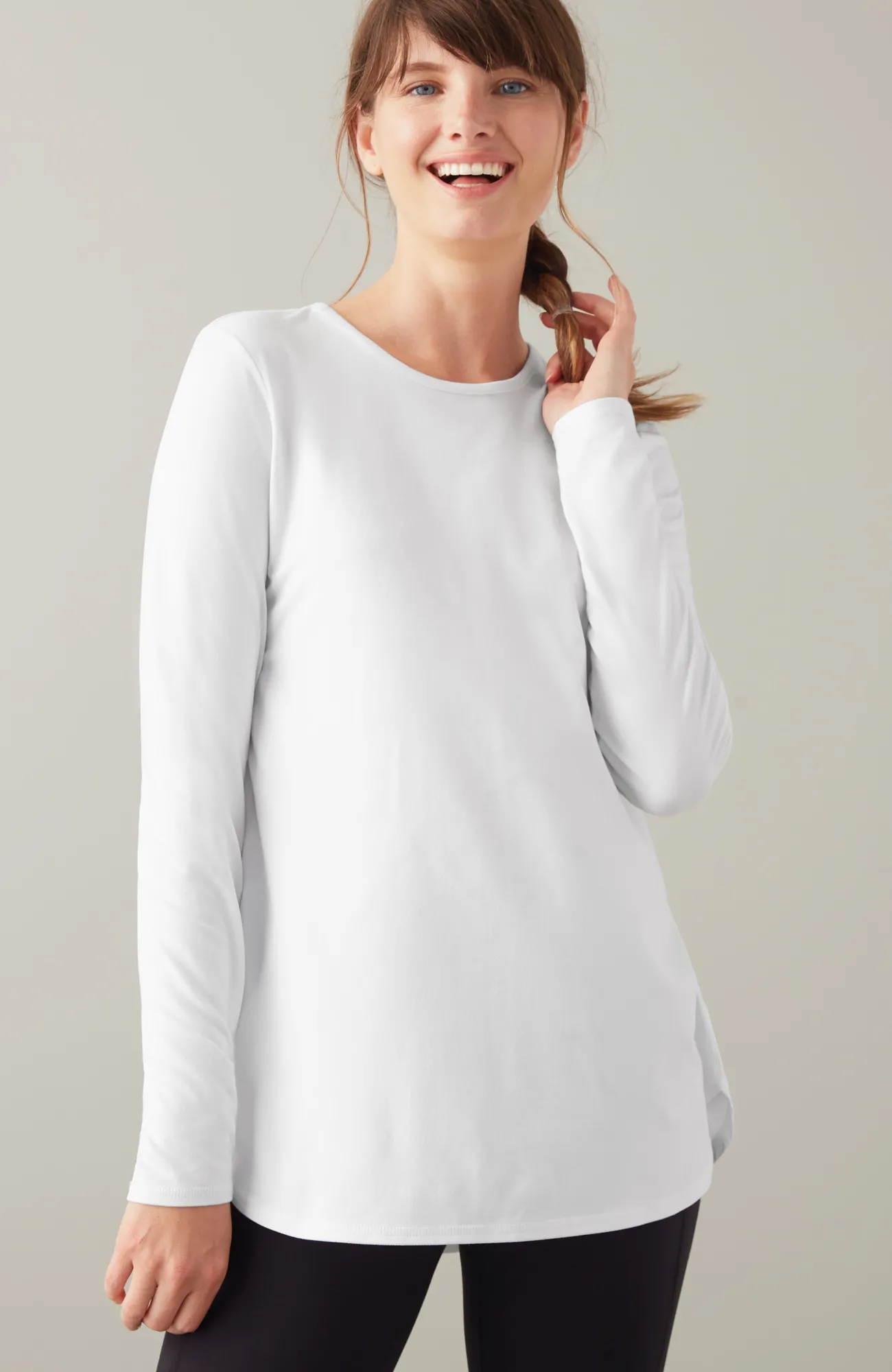 J.Jill Fit Performance Long-Sleeve Tee Hot